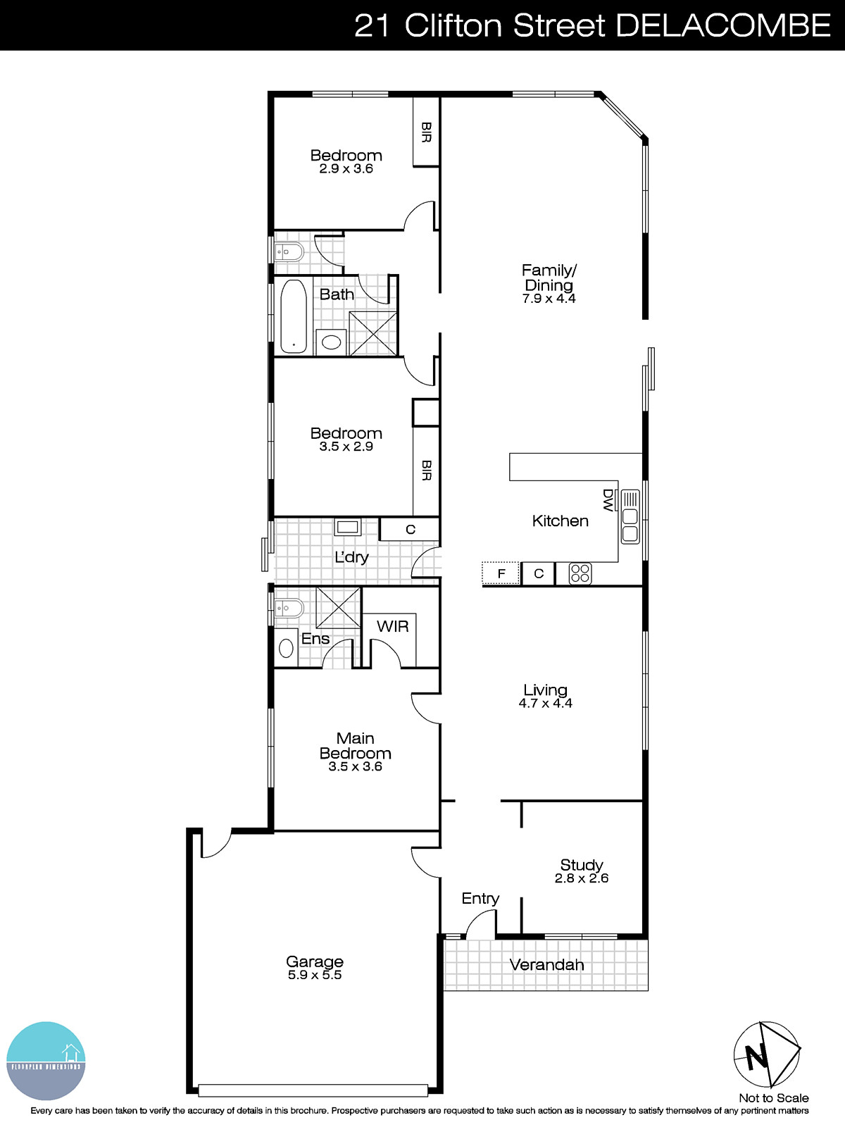 21 Clifton Street, Delacombe VIC 3356 - Floorplan