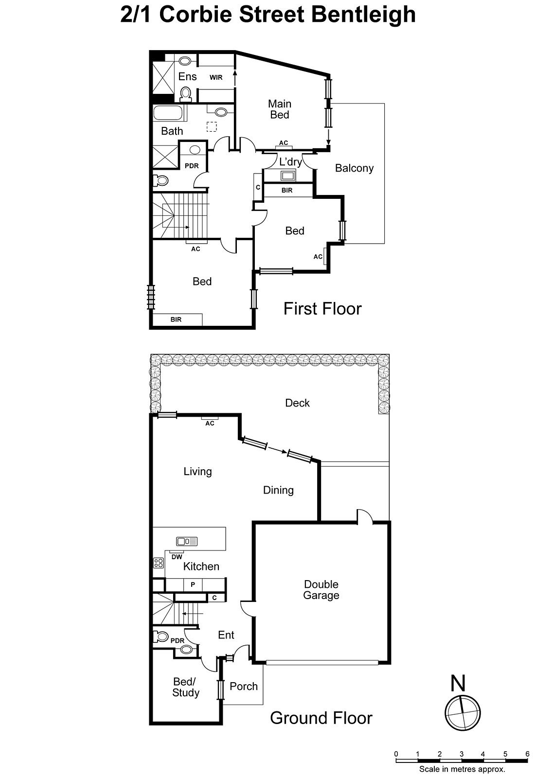 2/1 Corbie Street, Bentleigh VIC 3204 - Floorplan