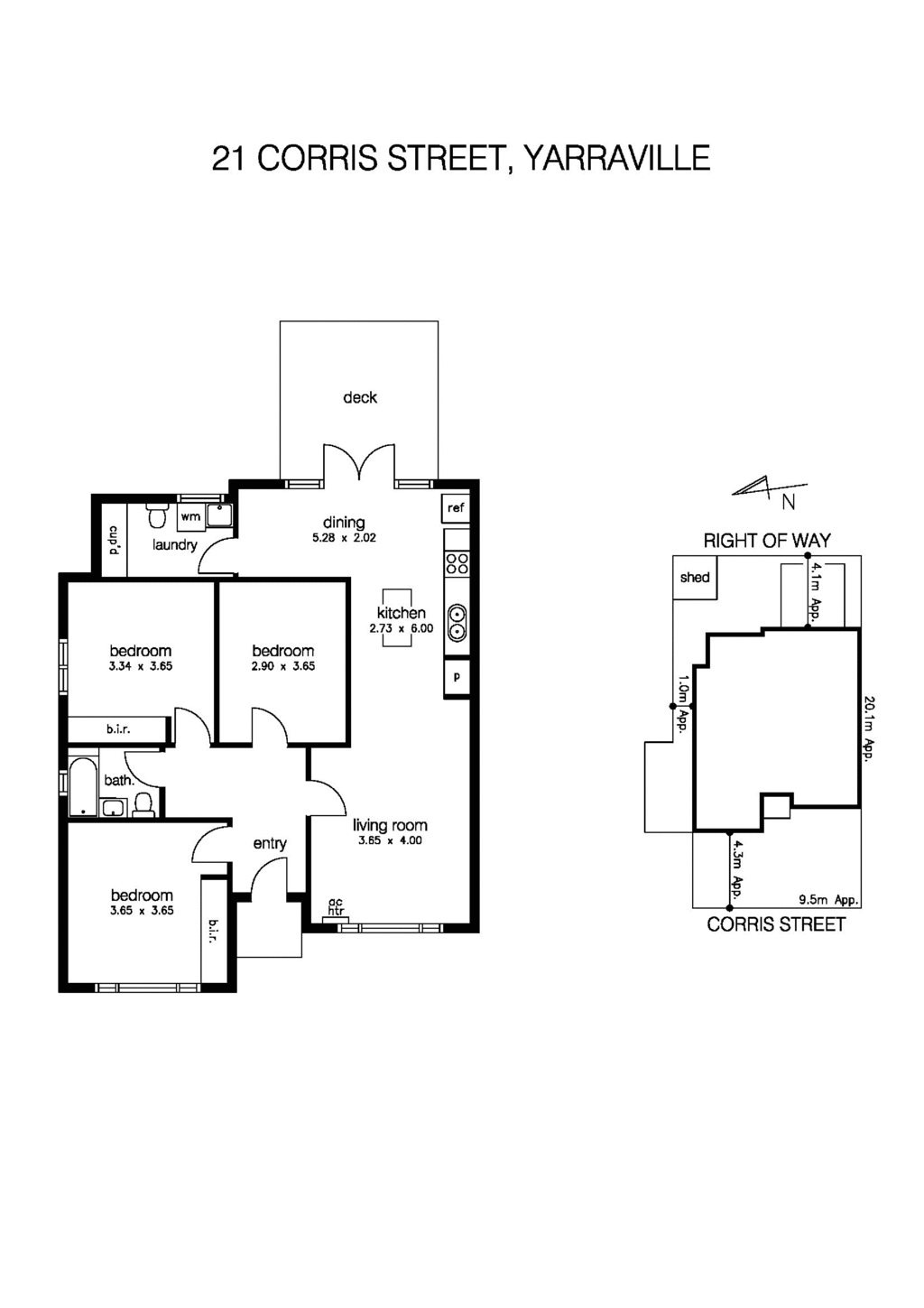 21 Corris Street, YARRAVILLE VIC 3013 - Floorplan