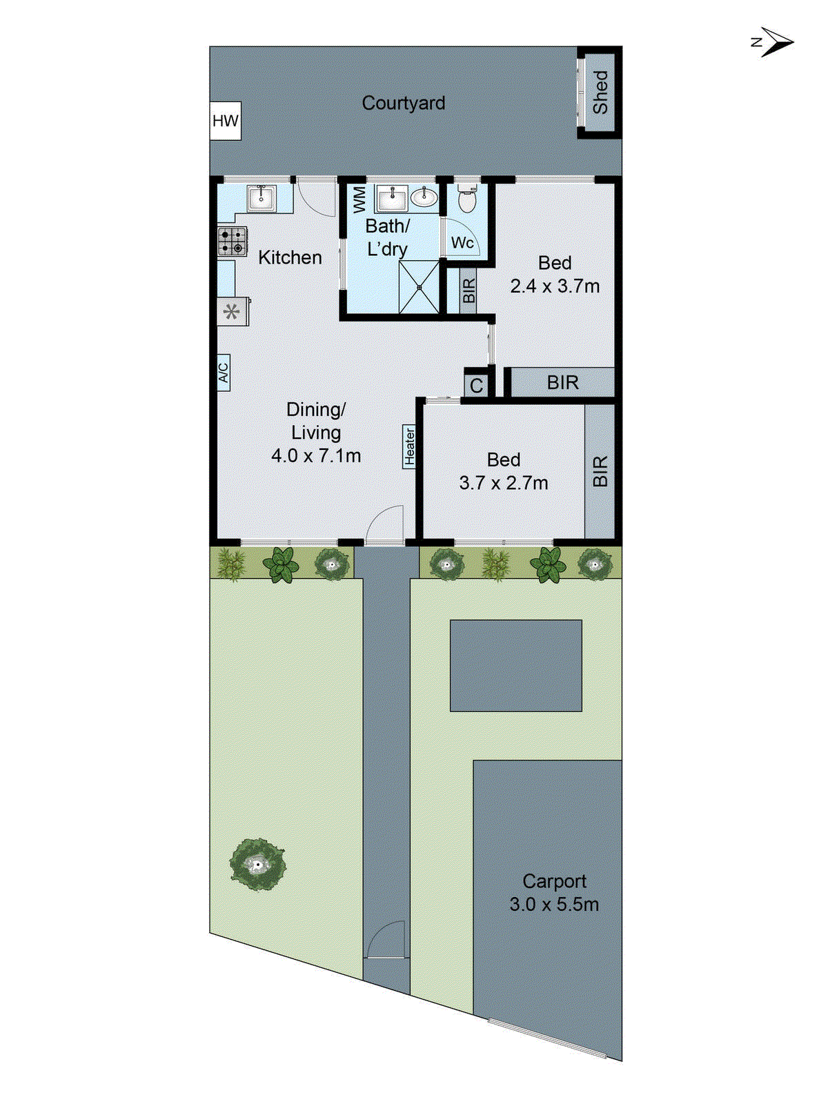 2/1 Everett Close, Herne Hill VIC 3218 - Floorplan