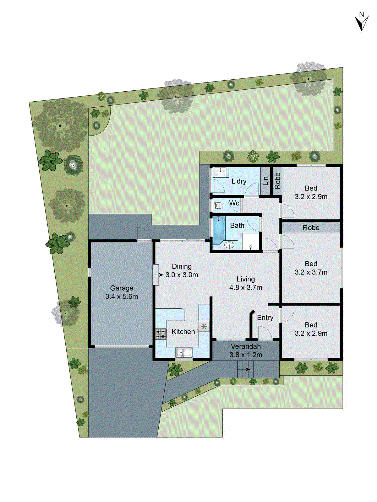 2/1 Holbein Court, Grovedale VIC 3216 - Floorplan