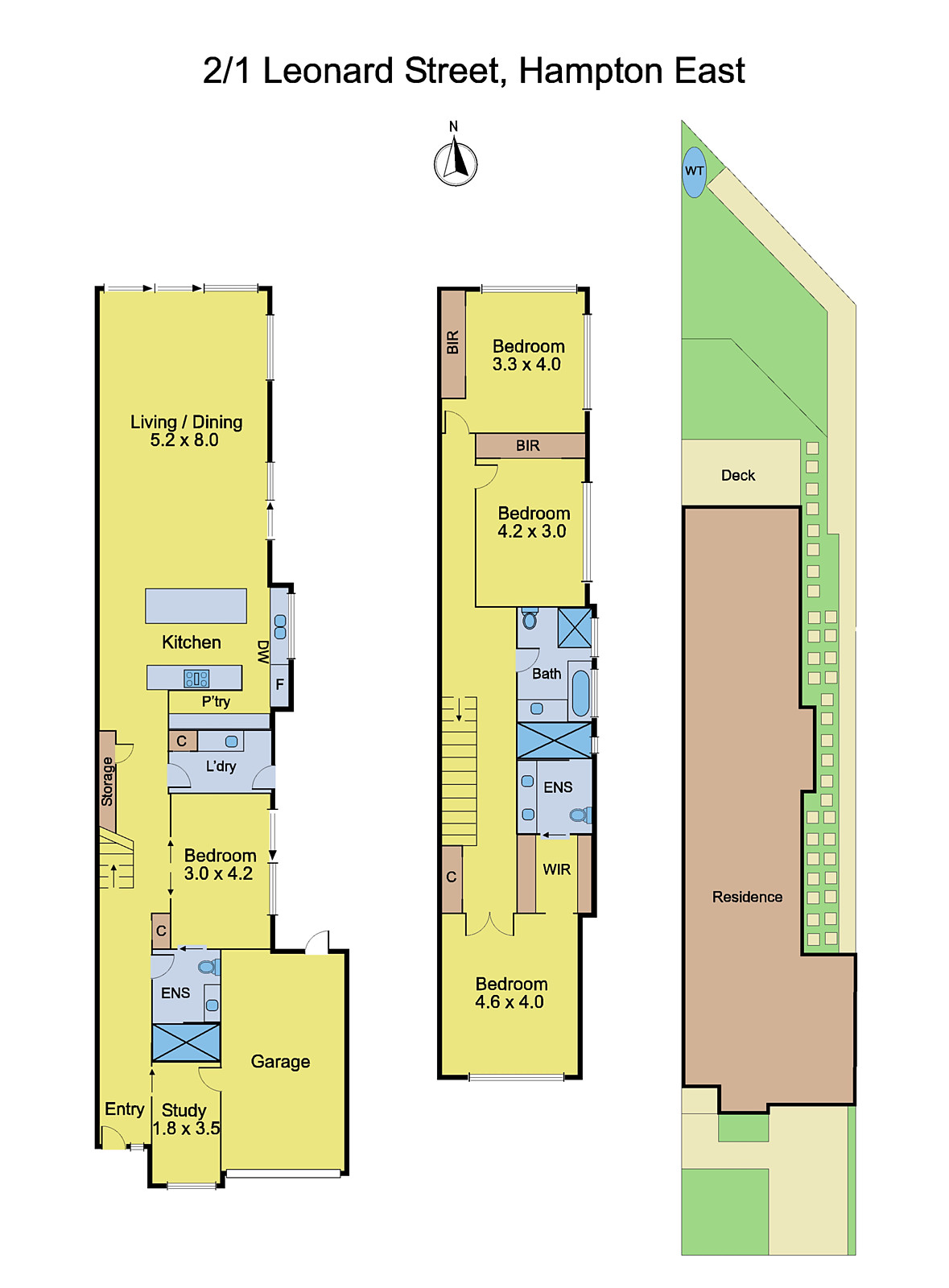 2/1 Leonard Street, Hampton East VIC 3188 - Floorplan