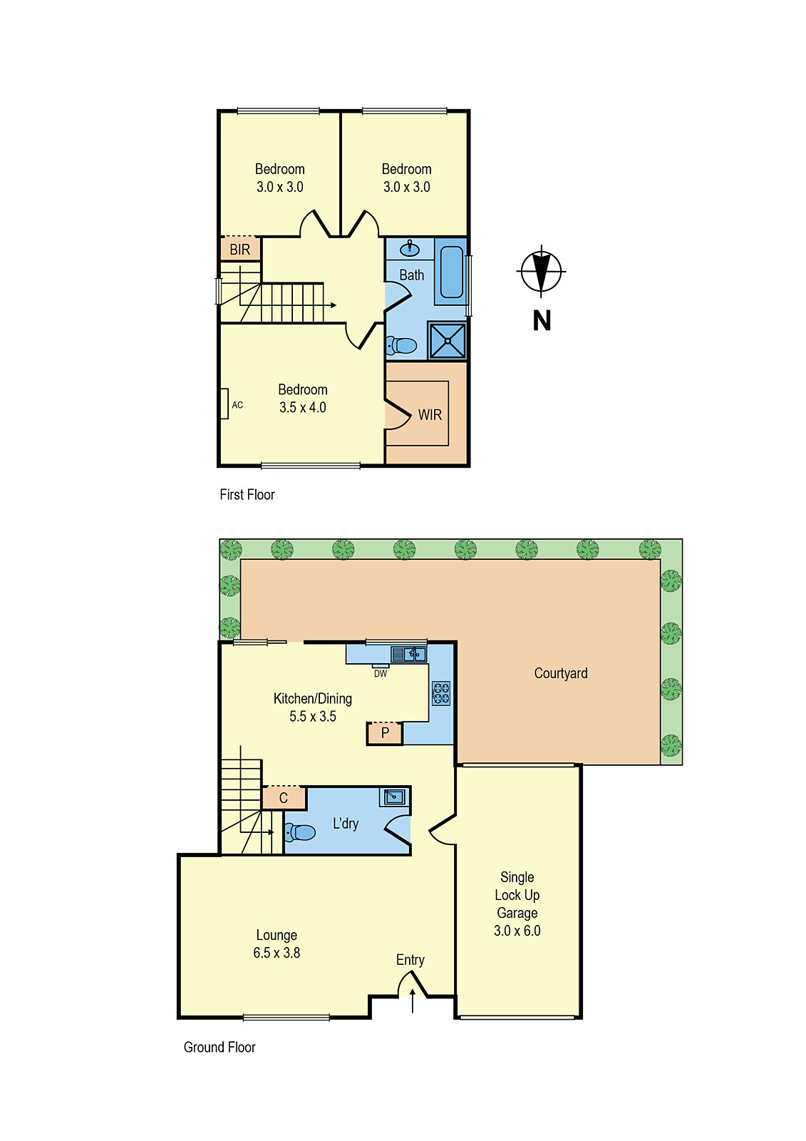 2/1 Phillip Street, Mentone VIC 3194 - Floorplan