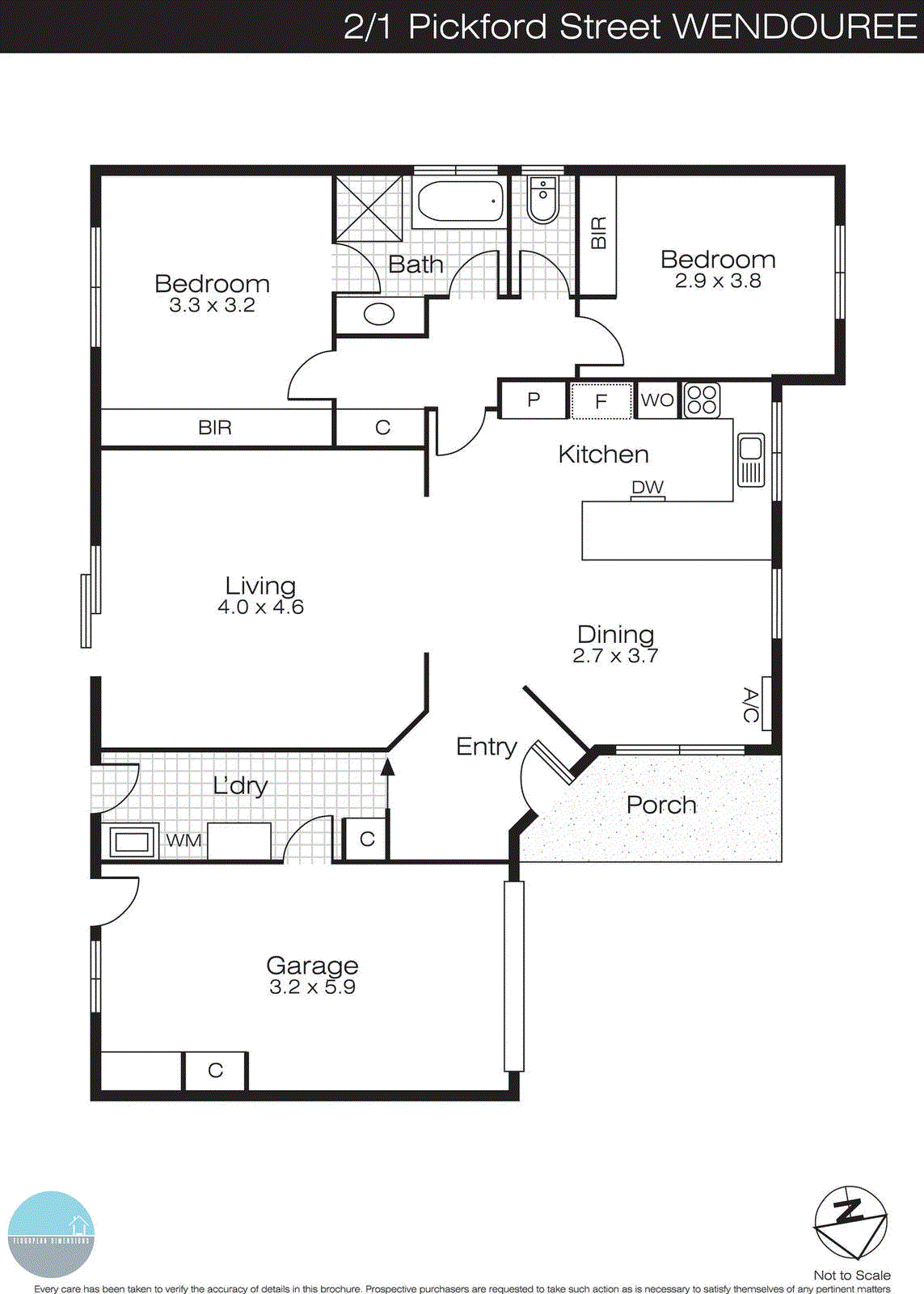 2/1 Pickford Street, Wendouree VIC 3355 - Floorplan