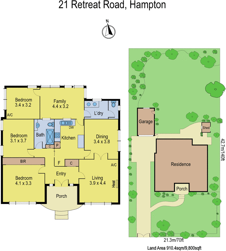 21 Retreat Road, Hampton VIC 3188 - Floorplan