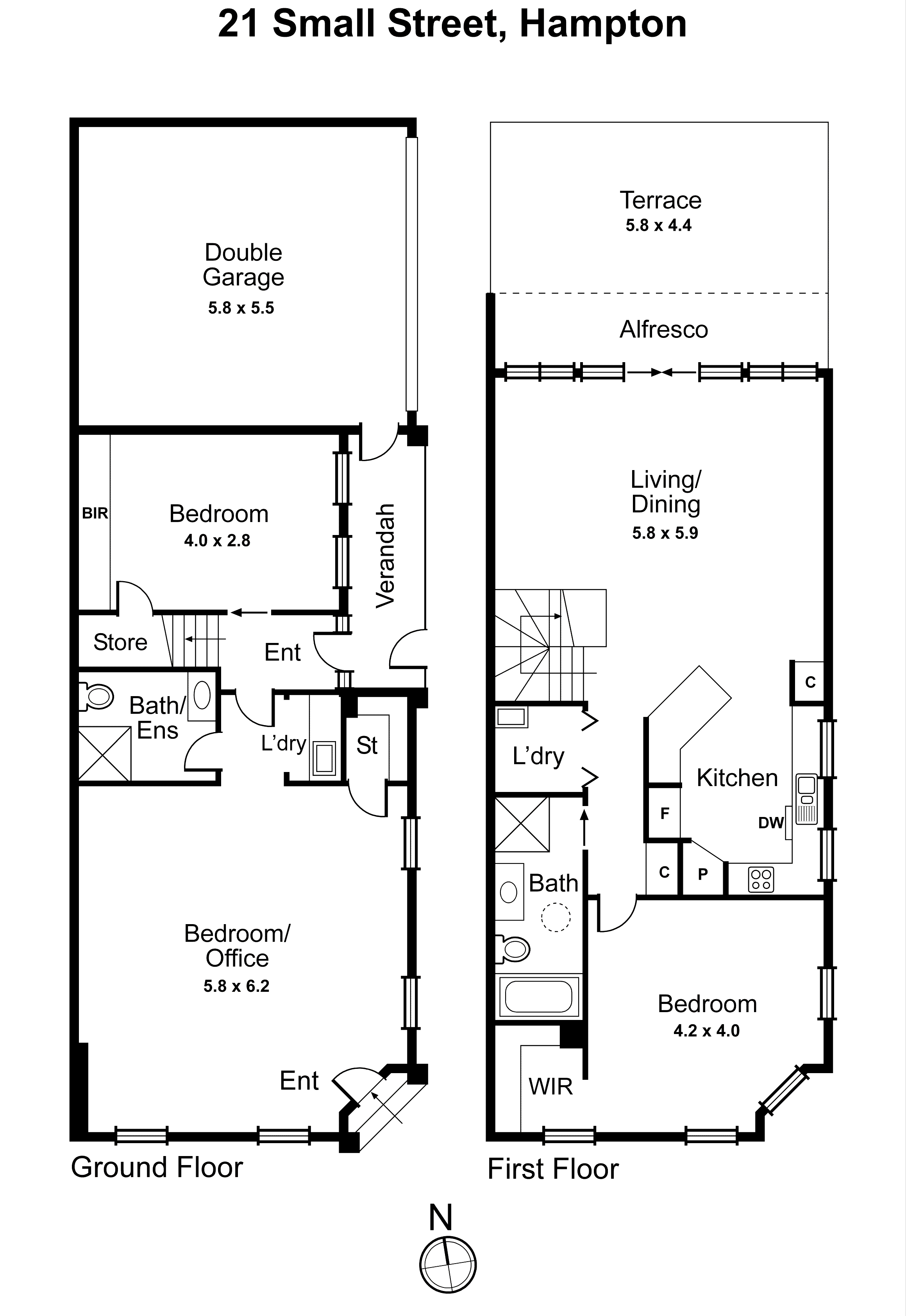 21 Small Street, Hampton VIC 3188 - Floorplan