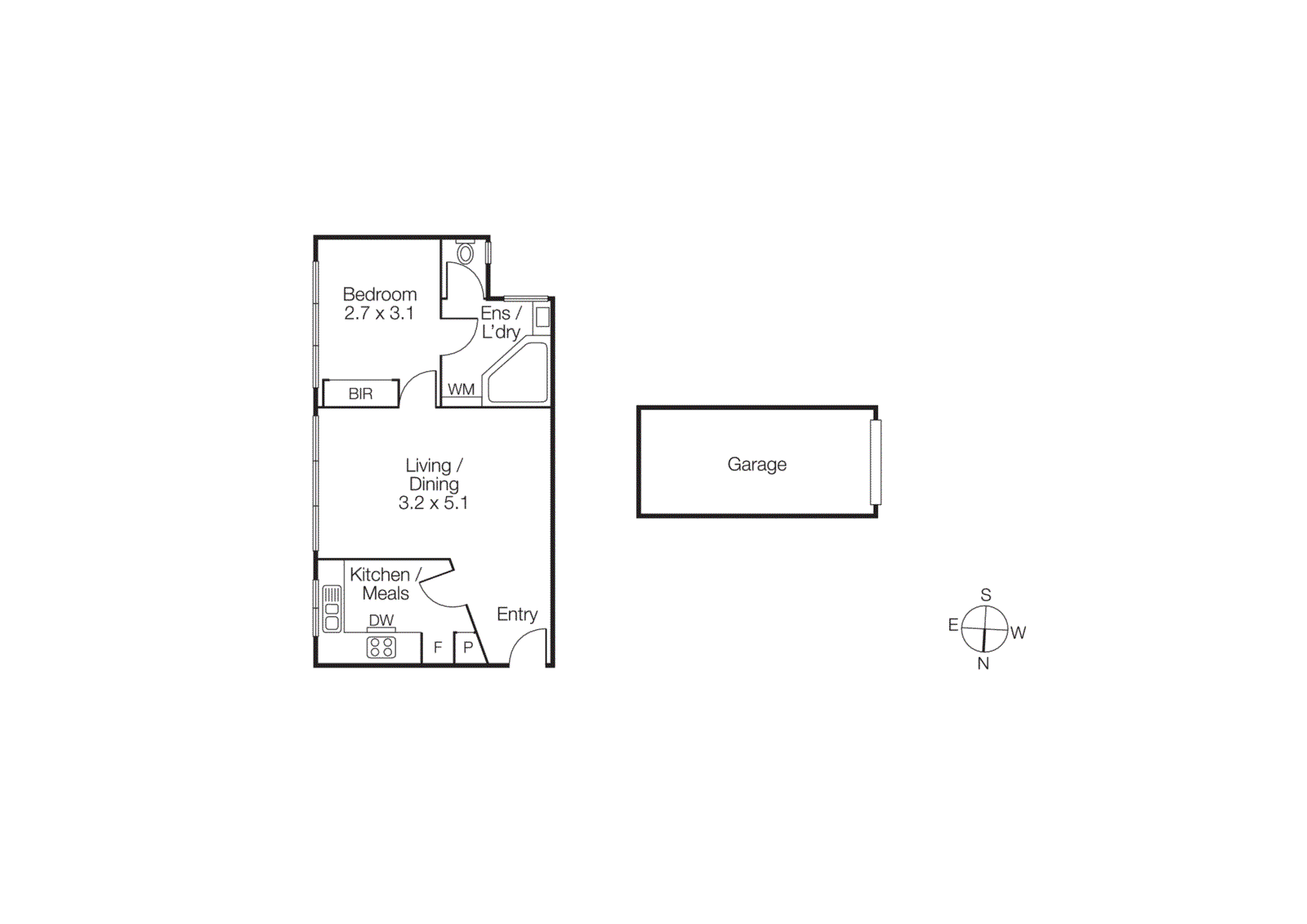 2/1 Spenser Street, St Kilda VIC 3182 - Floorplan
