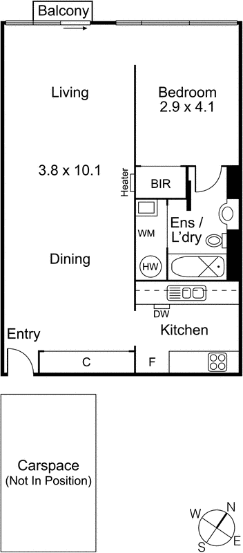 2/1 St Kilda Road, St Kilda VIC 3182 - Floorplan