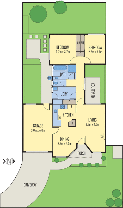 2/1 Waddington Court, Highton VIC 3216 - Floorplan