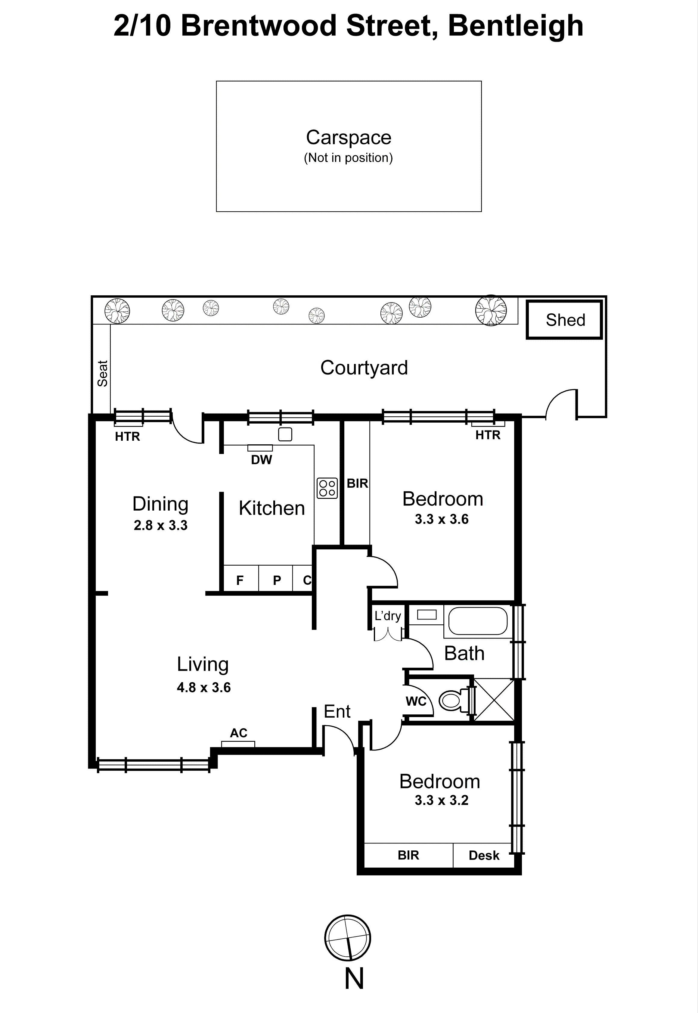 2/10 Brentwood Street, Bentleigh VIC 3204 - Floorplan