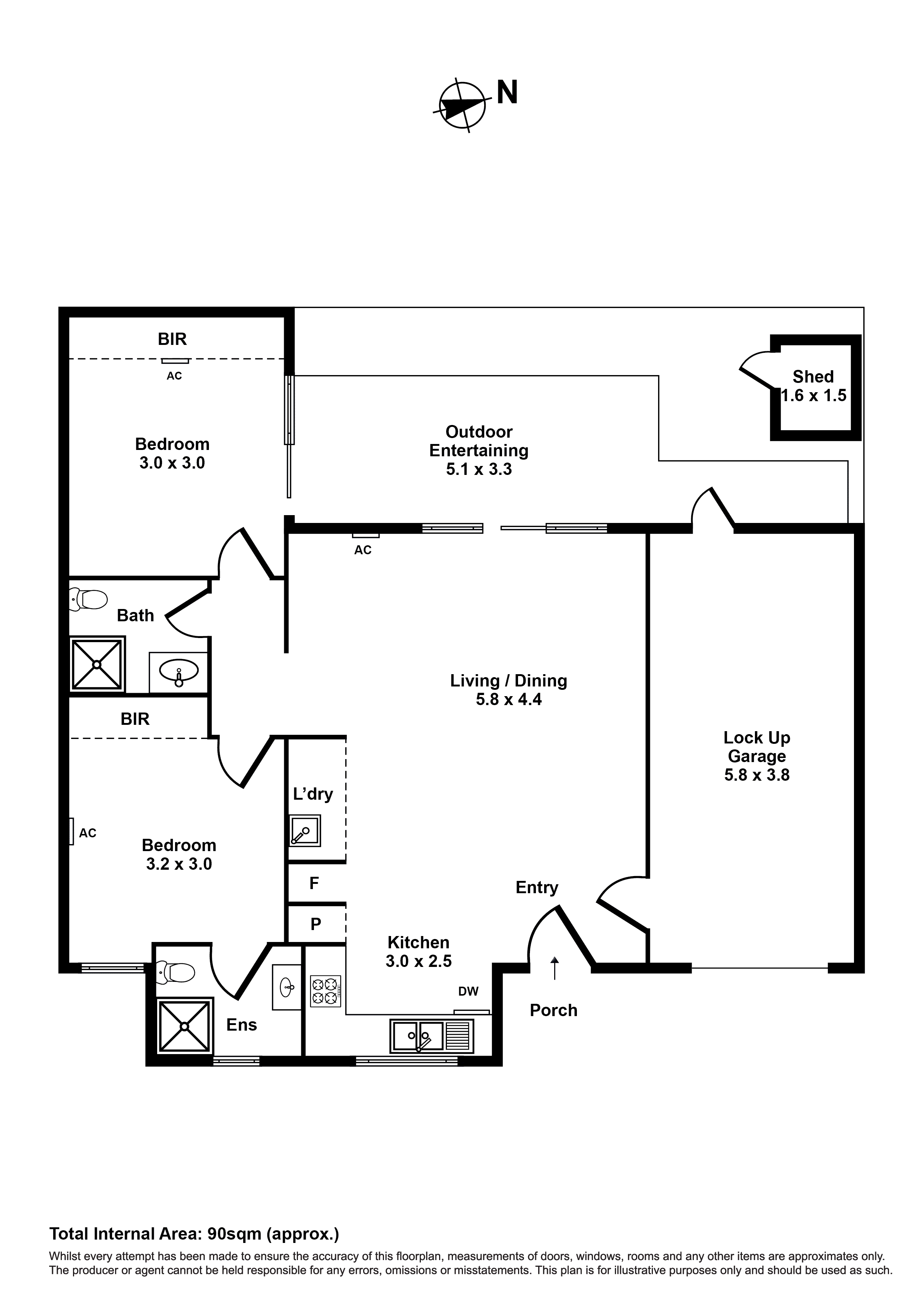 2/10 Clarendon Parade, West Footscray VIC 3012 - Floorplan