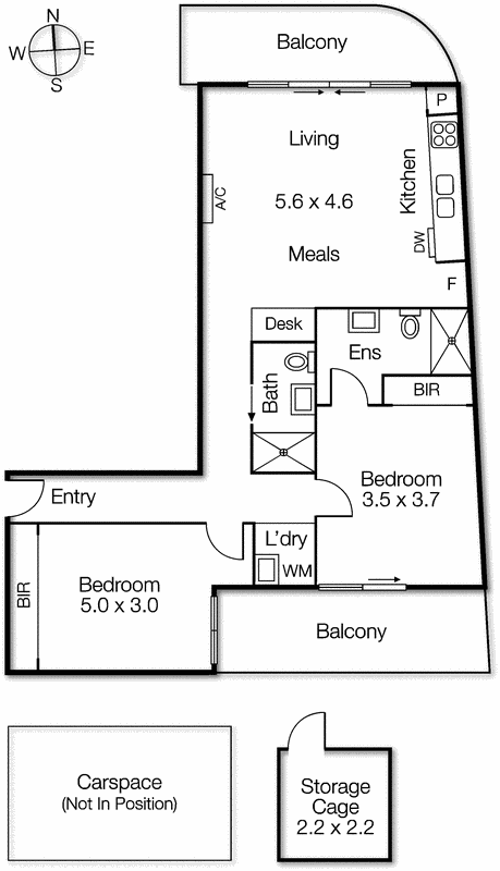 210/11-15 Wellington Street, St Kilda VIC 3182 - Floorplan
