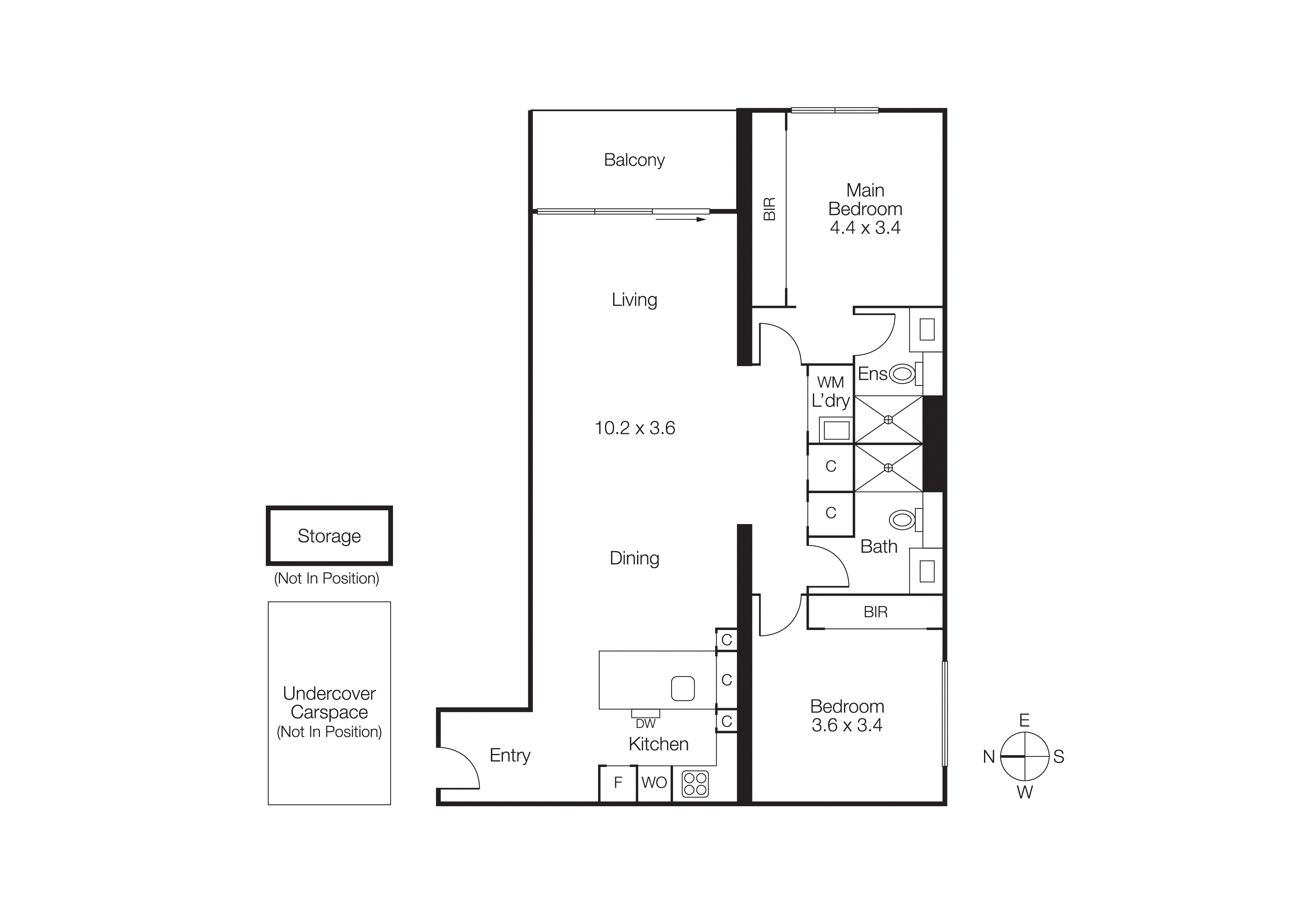210/38 Cunningham Street, South Yarra VIC 3141 - Floorplan