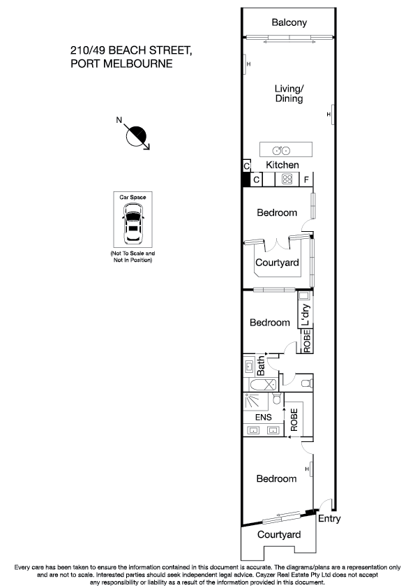 210/49 Beach Street, PORT MELBOURNE VIC 3207 - Floorplan