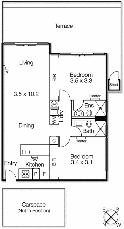 210/88 Dow Street, Port Melbourne VIC 3207 - Floorplan