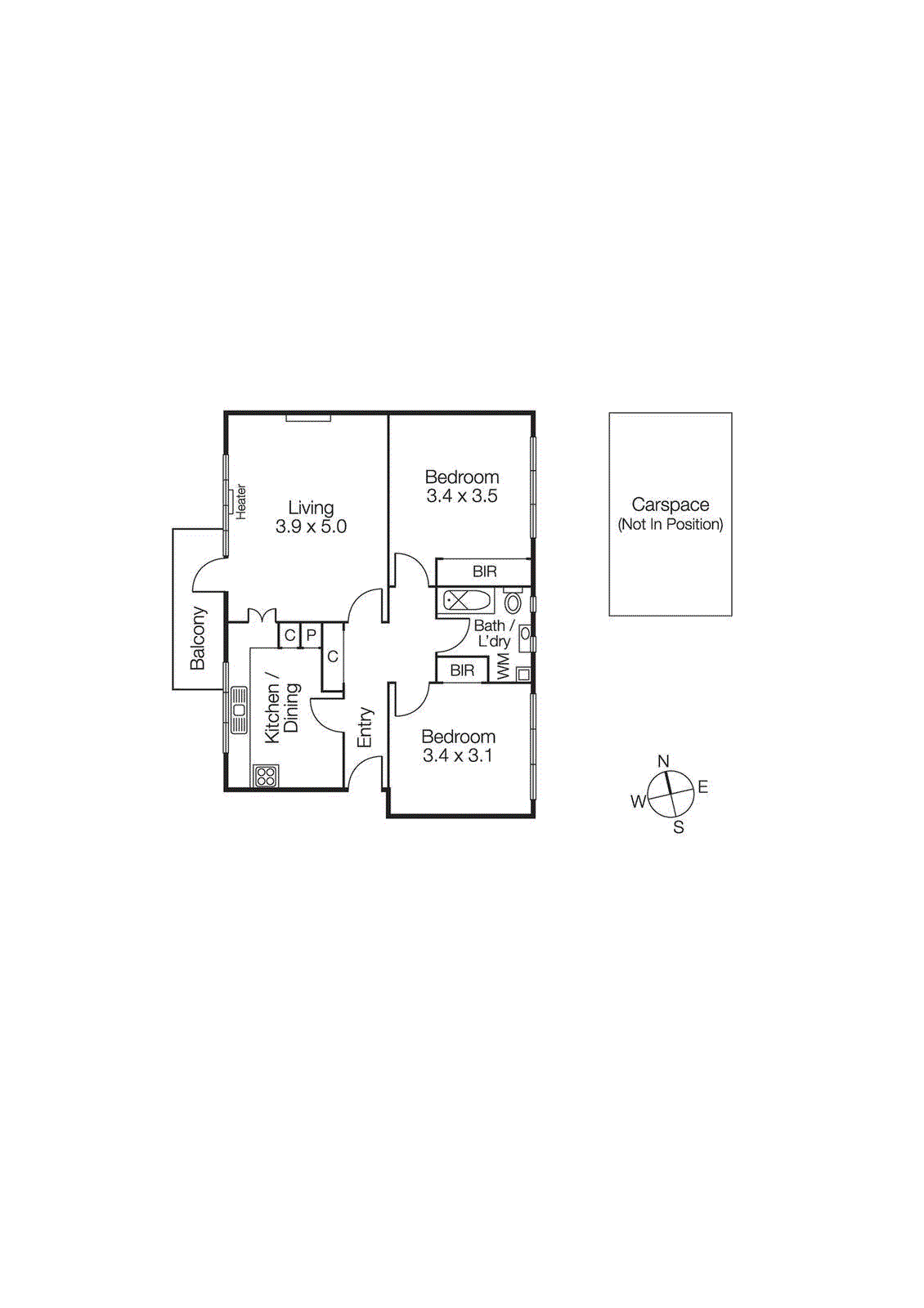 2/11 Albion Street, Balaclava VIC 3183 - Floorplan