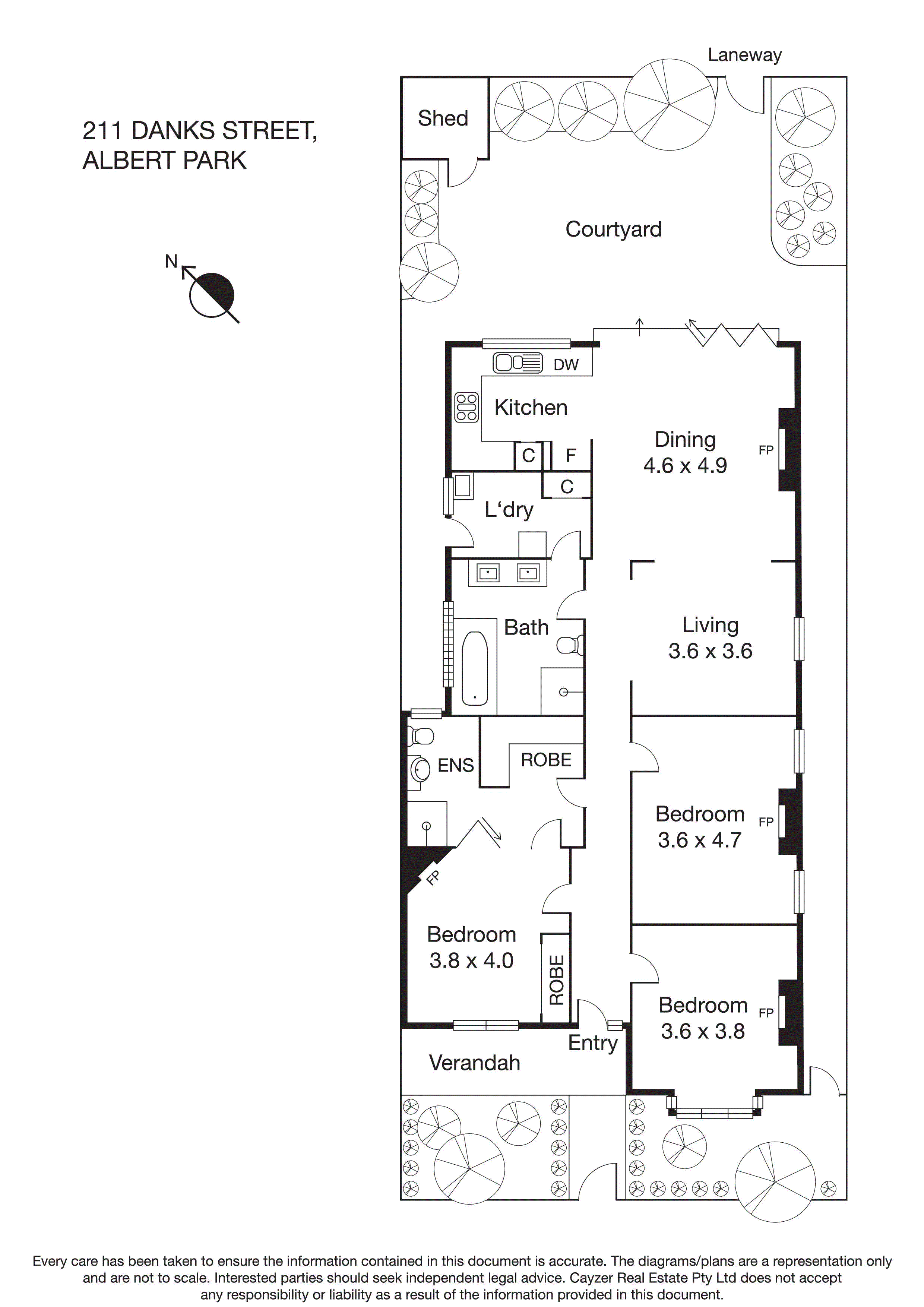 211 Danks Street, ALBERT PARK VIC 3206 - Floorplan