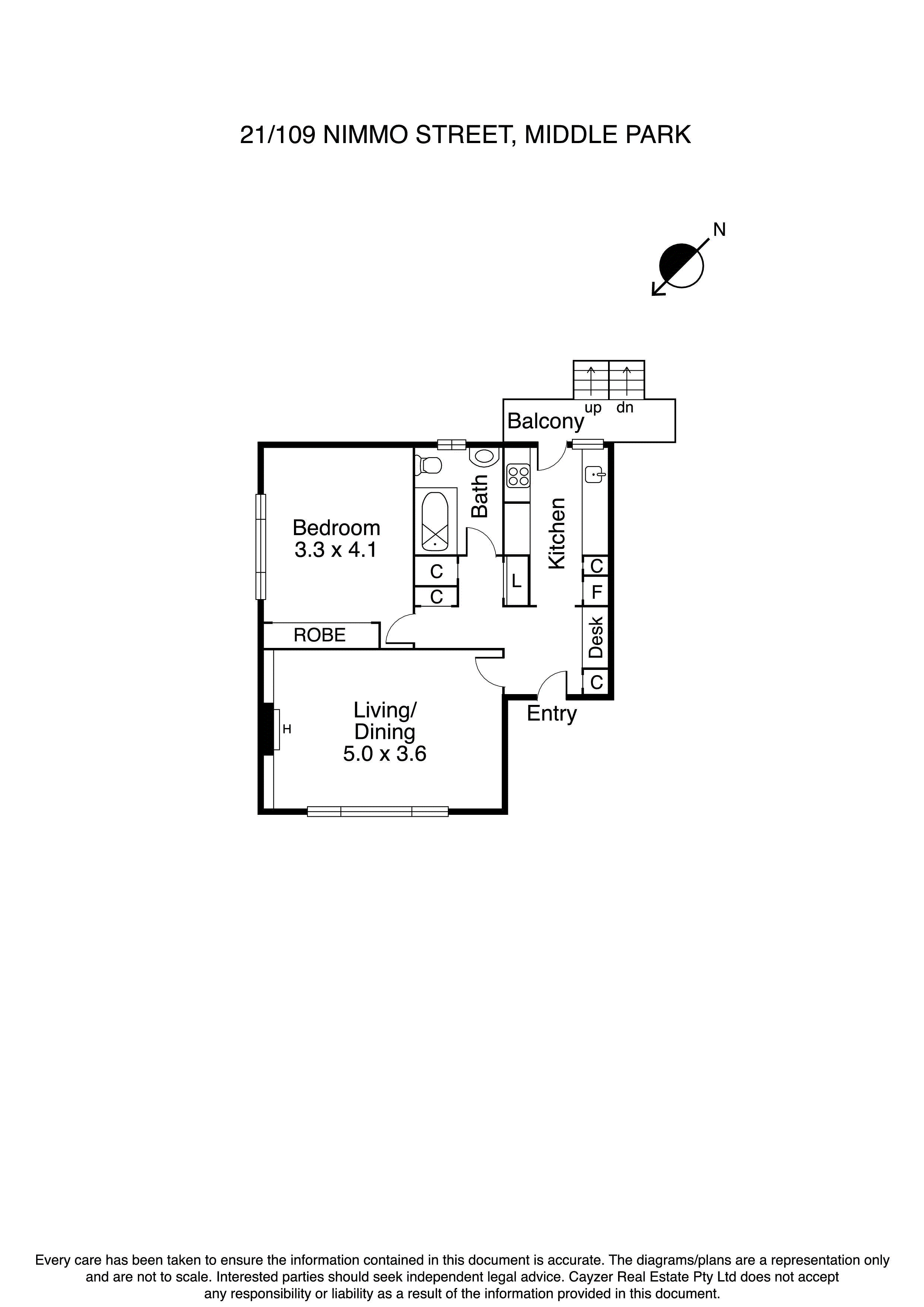 21/109 Nimmo Street, MIDDLE PARK VIC 3206 - Floorplan