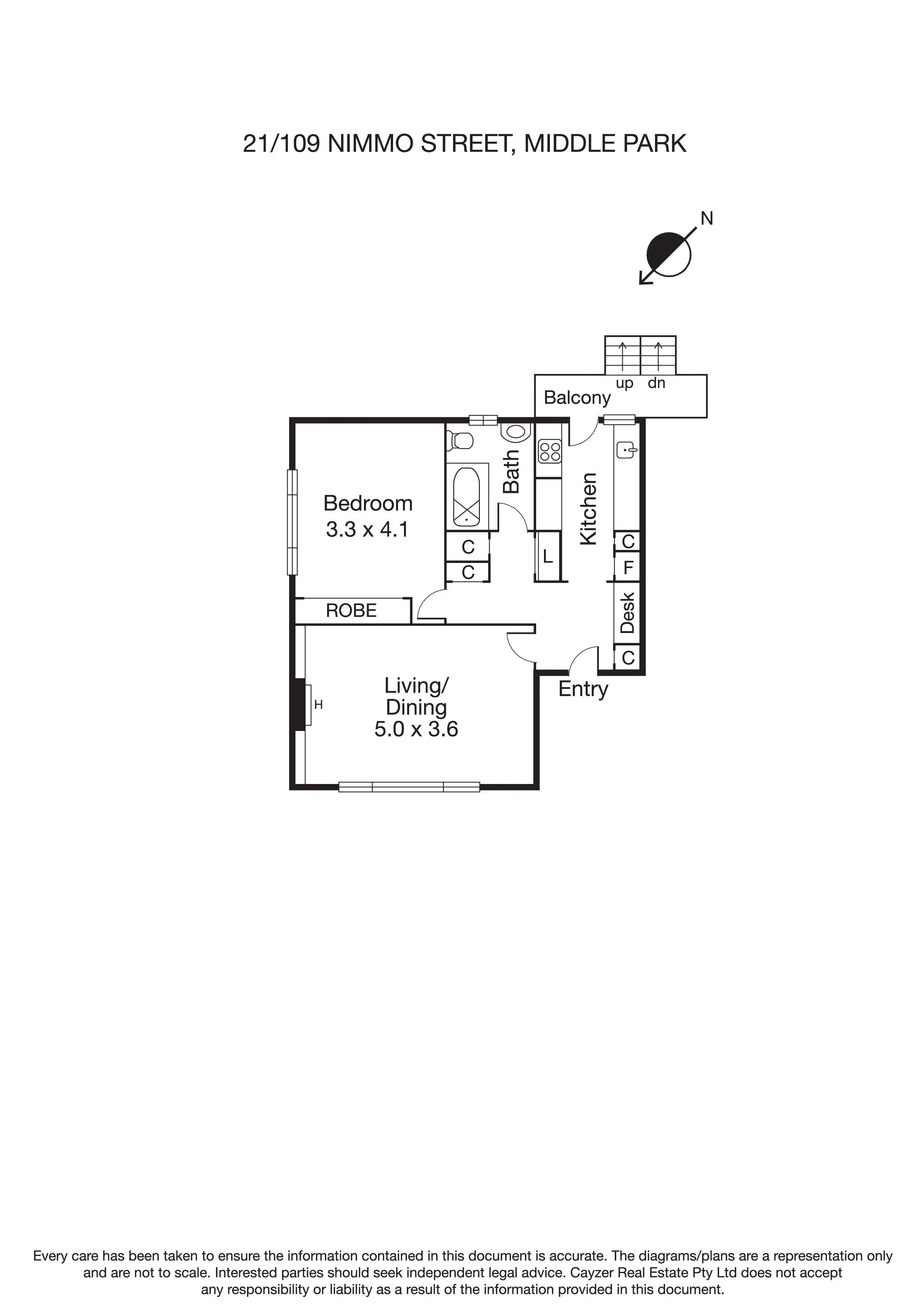 21/109 Nimmo Street, MIDDLE PARK VIC 3206 - Floorplan