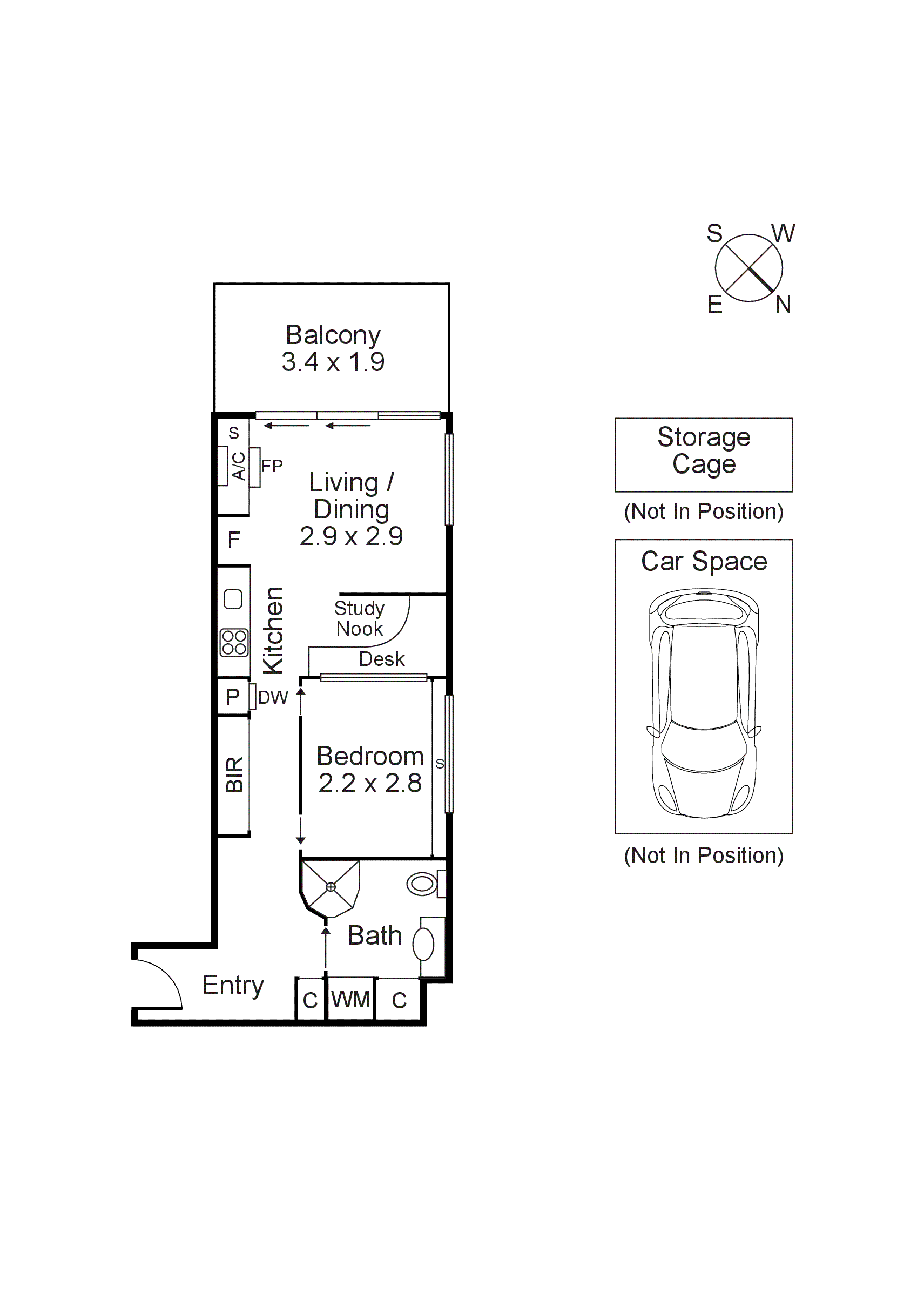 211/153B High Street, Prahran VIC 3181 - Floorplan