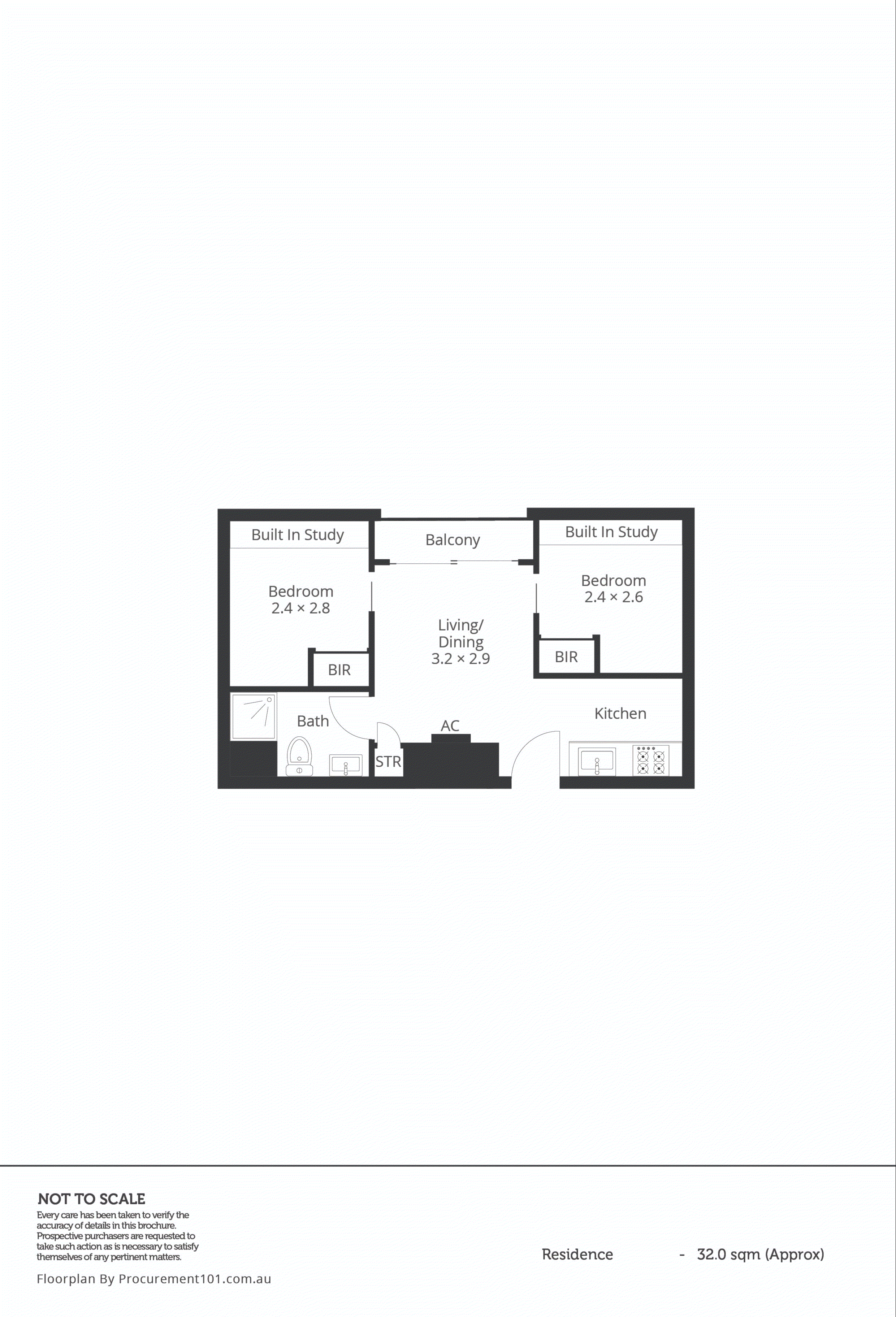 211/1728 Dandenong Road, Clayton VIC 3168 - Floorplan