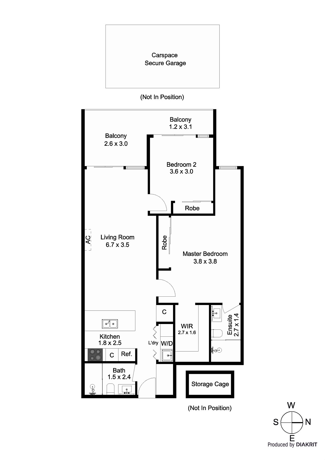 211/2a Major Street, Highett VIC 3190 - Floorplan