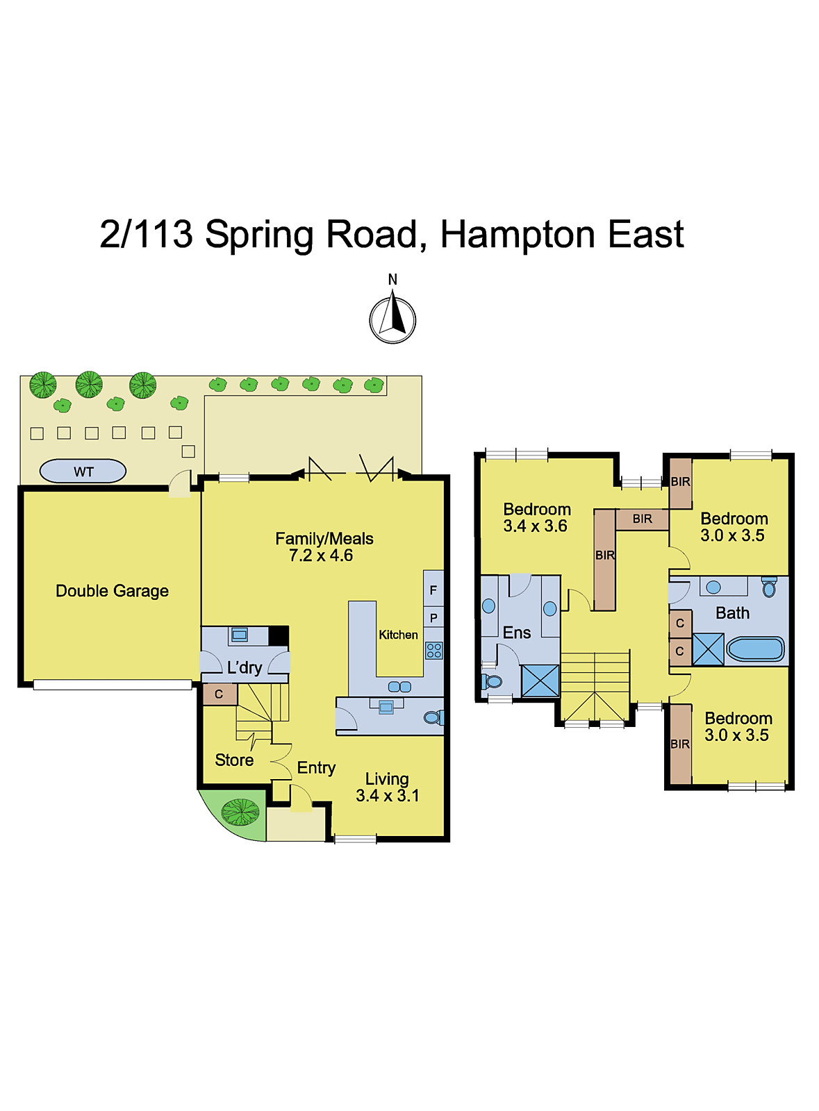 2/113 Spring Road, Hampton East VIC 3188 - Floorplan