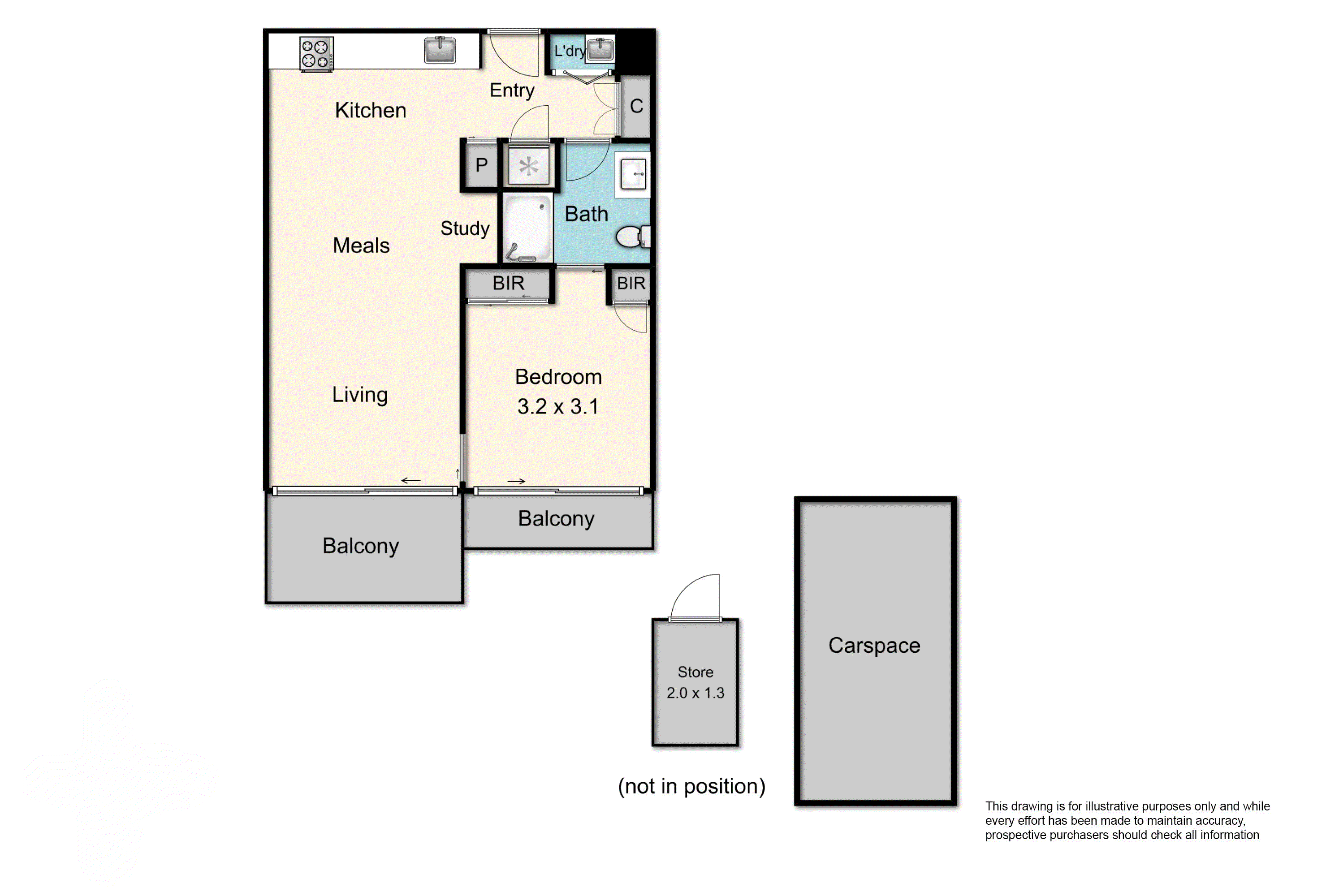 211/317 New Street, Brighton VIC 3186 - Floorplan