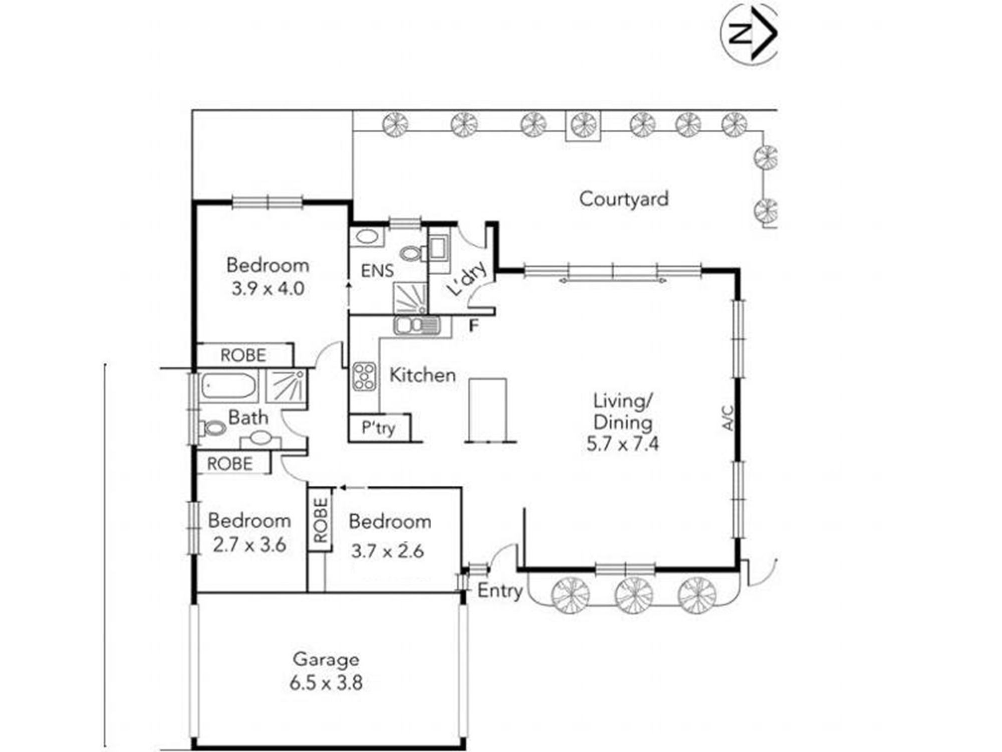 2/115 Grange Road, Fairfield VIC 3078 - Floorplan