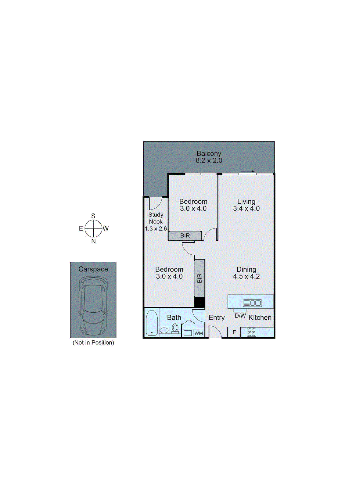 211/55 Queens Road, Melbourne VIC 3004 - Floorplan