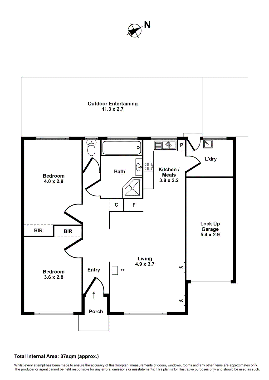 2/116-118 Blackshaws Road, South Kingsville VIC 3015 - Floorplan