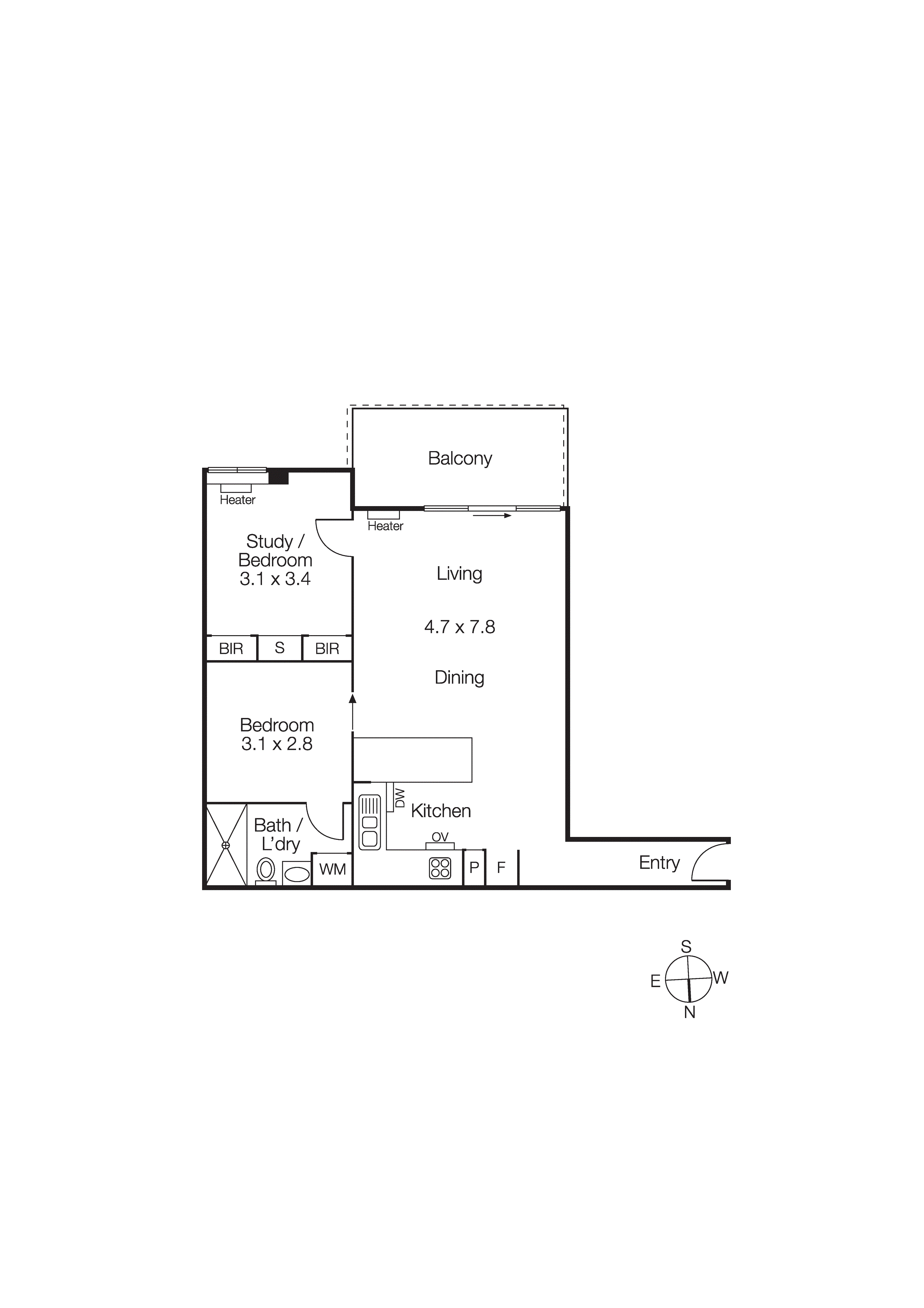 211/7 Greeves Street, St Kilda VIC 3182 - Floorplan