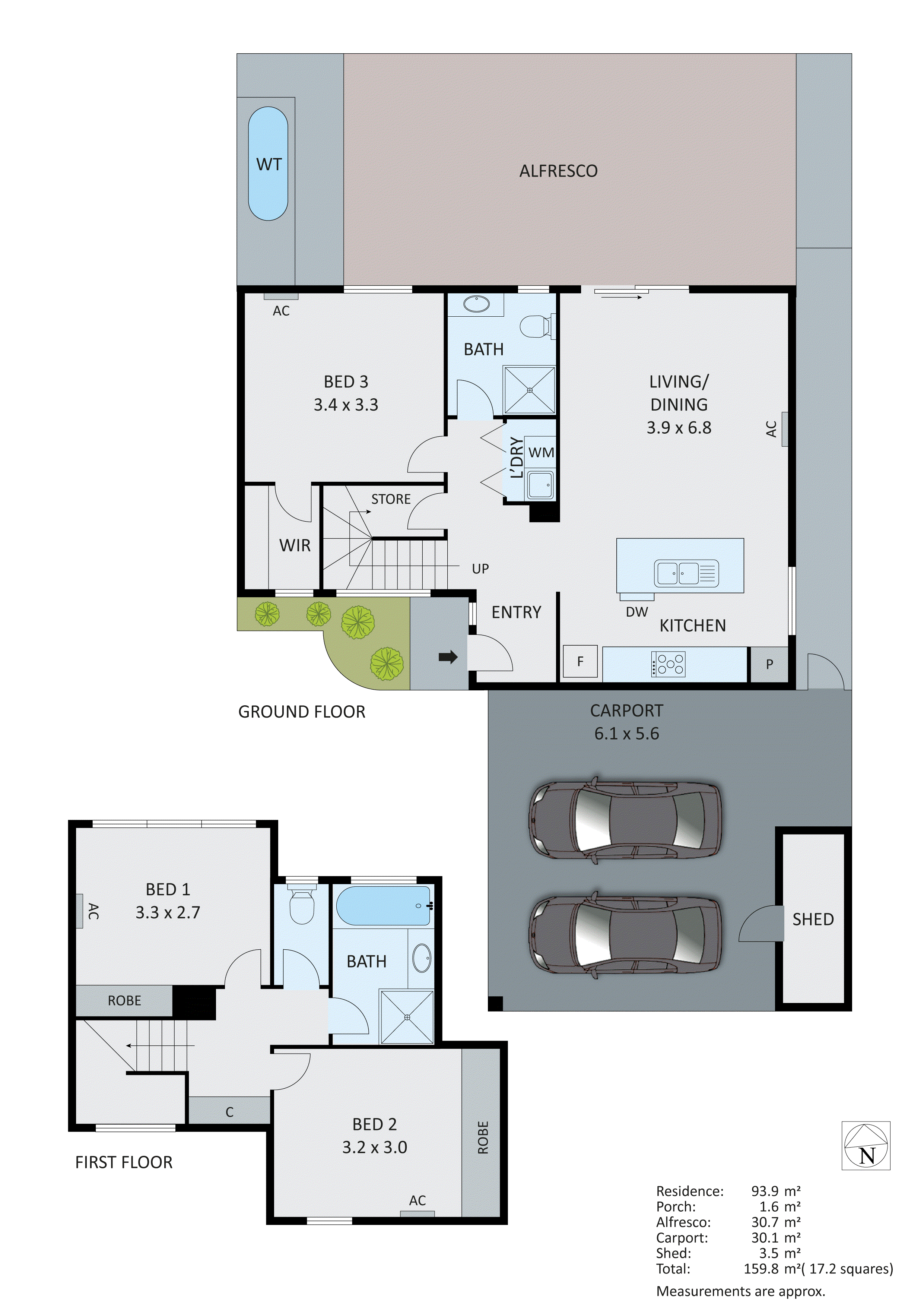 2/11B Rosebank Avenue, Clayton South VIC 3169 - Floorplan