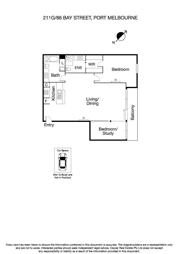 211G/86 Bay Street, PORT MELBOURNE VIC 3207 - Floorplan