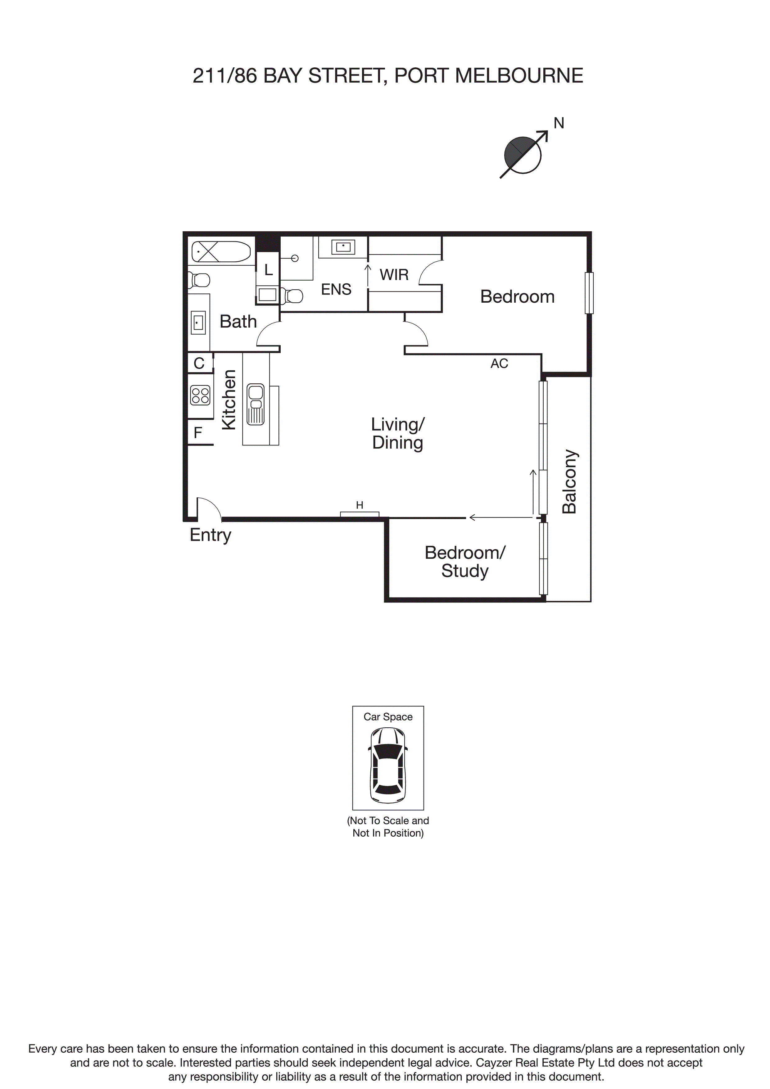 211G/86 Bay Street, PORT MELBOURNE VIC 3207 - Floorplan