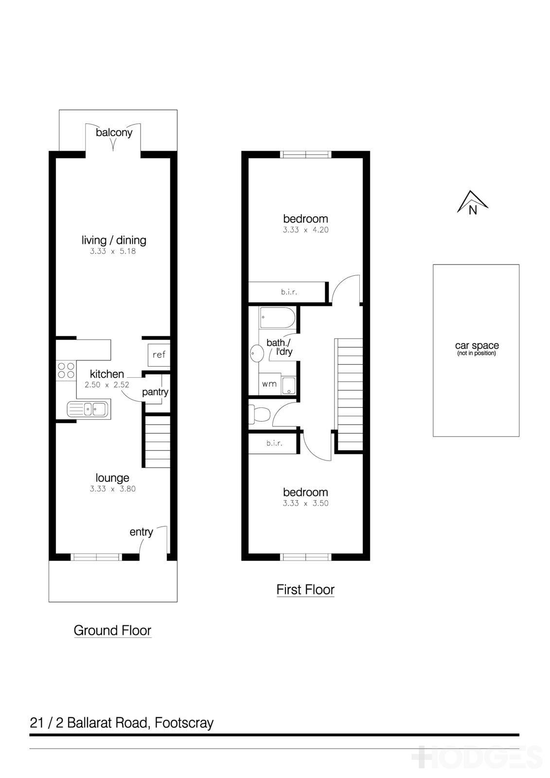 21/2 Ballarat Road, Footscray VIC 3011 - Floorplan