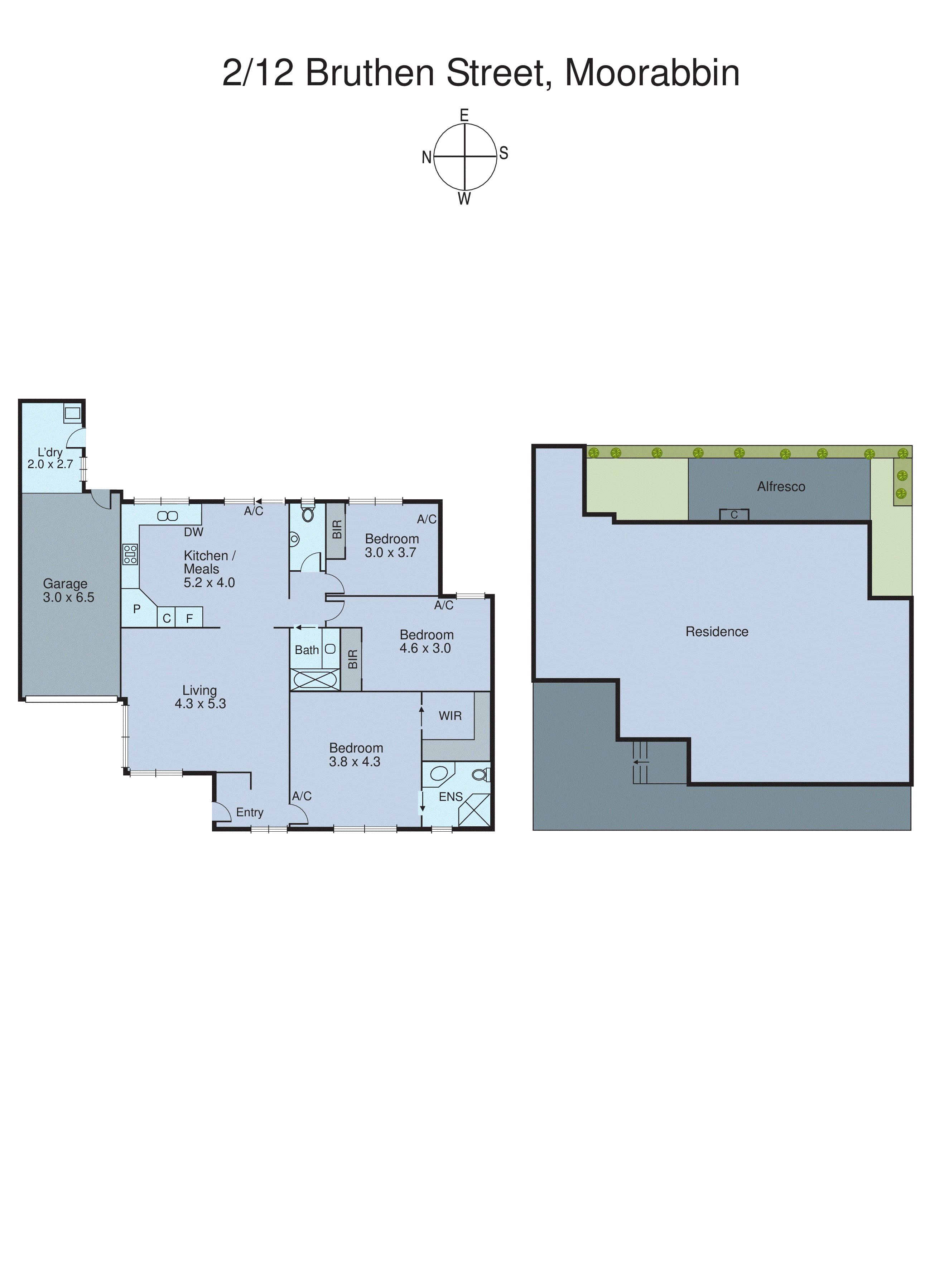 2/12 Bruthen Street, Moorabbin VIC 3189 - Floorplan
