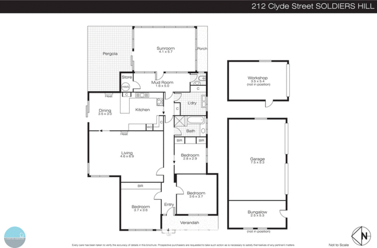 212 Clyde Street, Soldiers Hill VIC 3350 - Floorplan