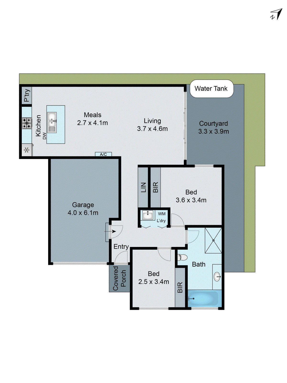 2/12 Patern Street, Highton VIC 3216 - Floorplan