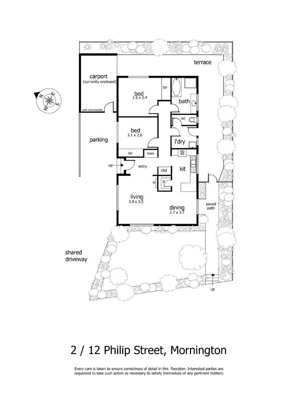 2/12 Philip Street, MORNINGTON VIC 3931 - Floorplan