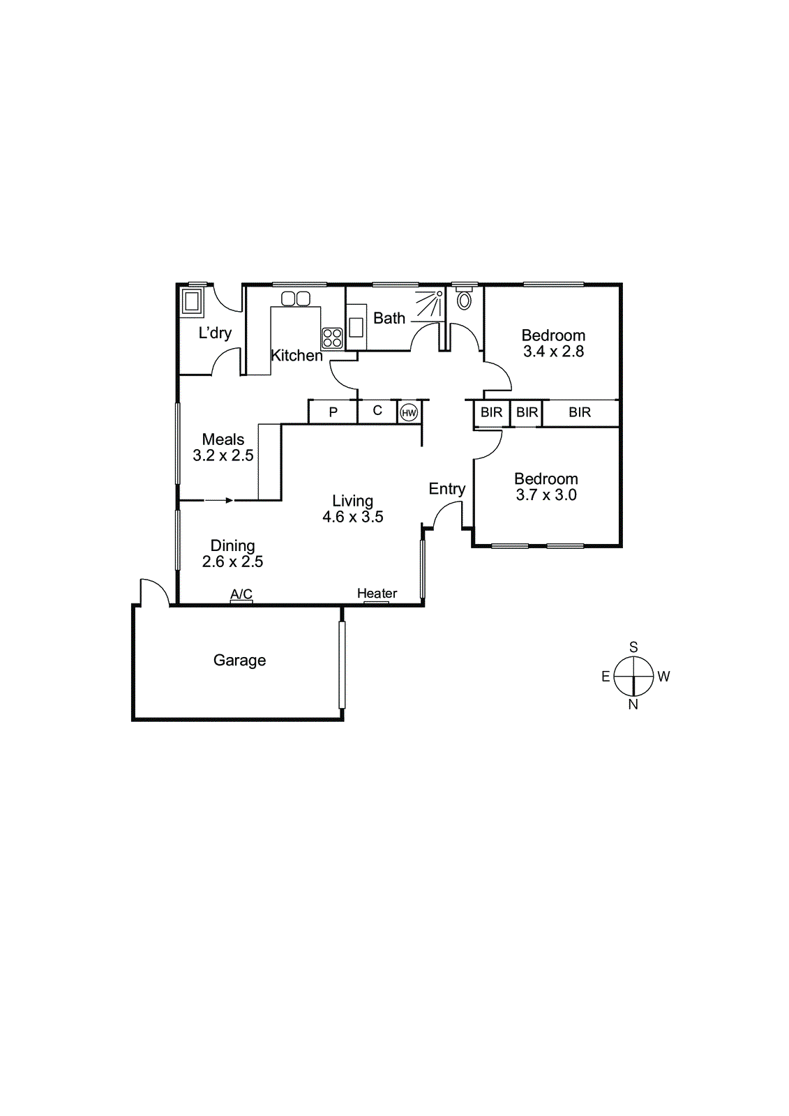 2/12 Raymond Court, Brighton East VIC 3187 - Floorplan
