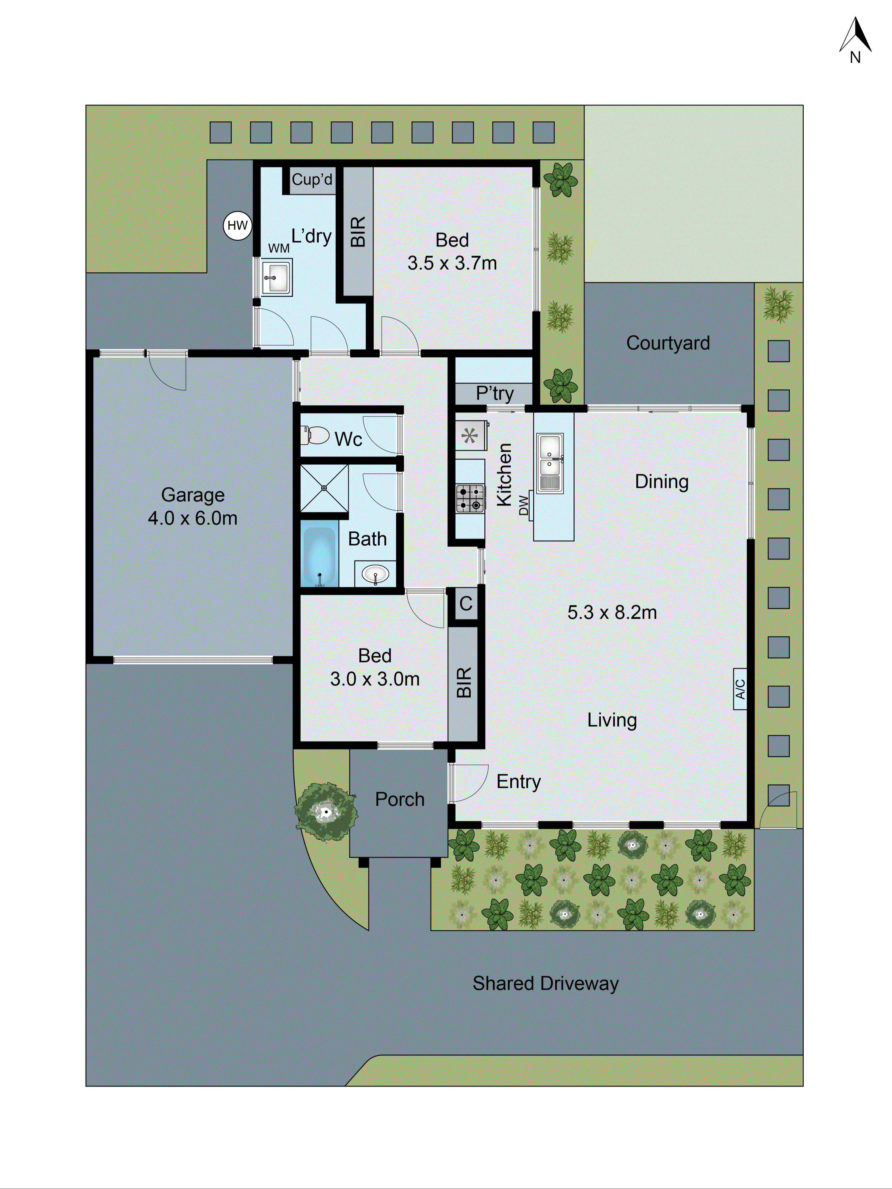 2/12 Sheridan Street, Hamlyn Heights VIC 3215 - Floorplan
