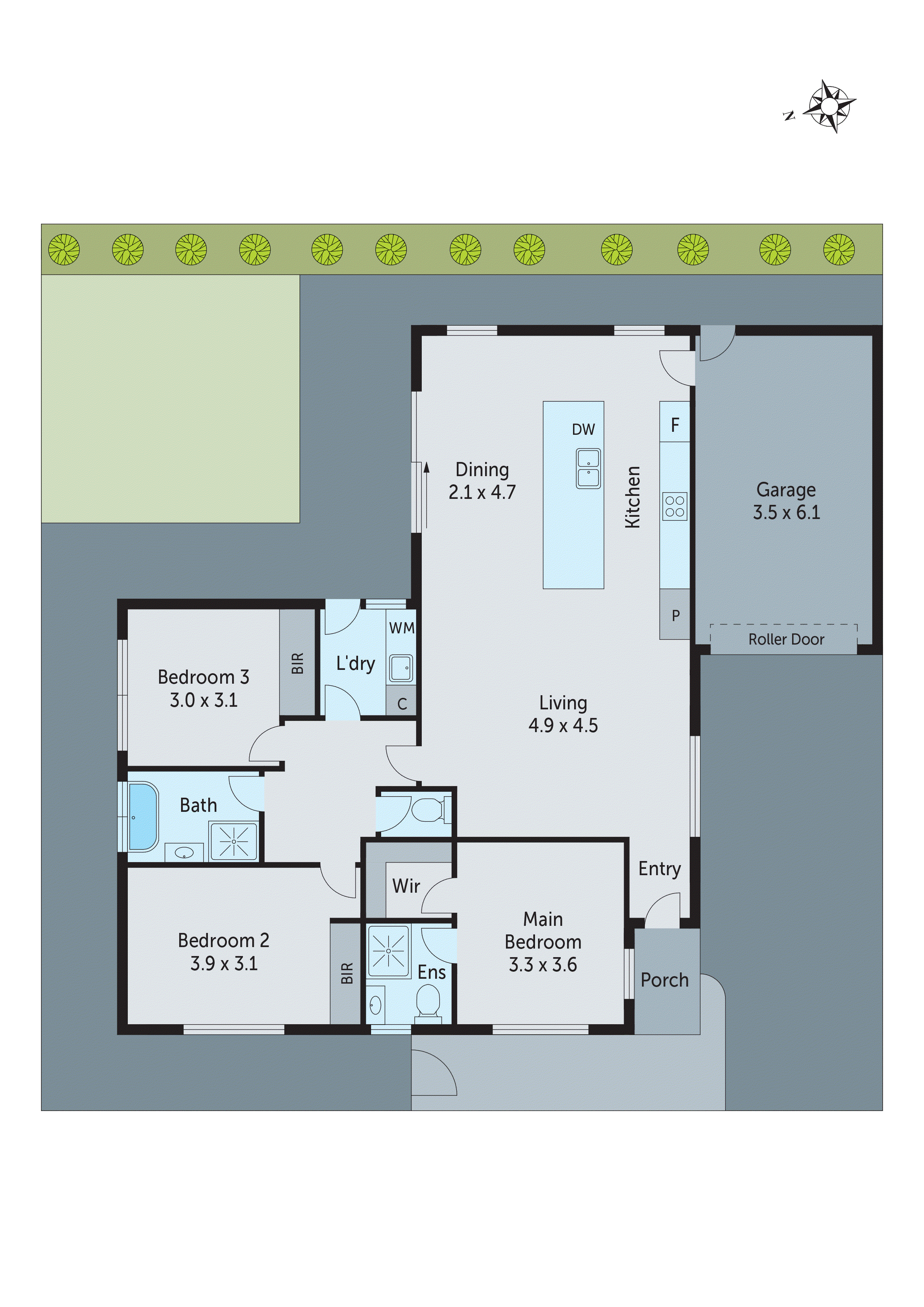 2/12 Walsgott Street, North Geelong VIC 3215 - Floorplan