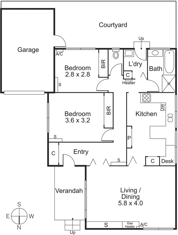 2/121 Cochrane Street, Brighton VIC 3186 - Floorplan
