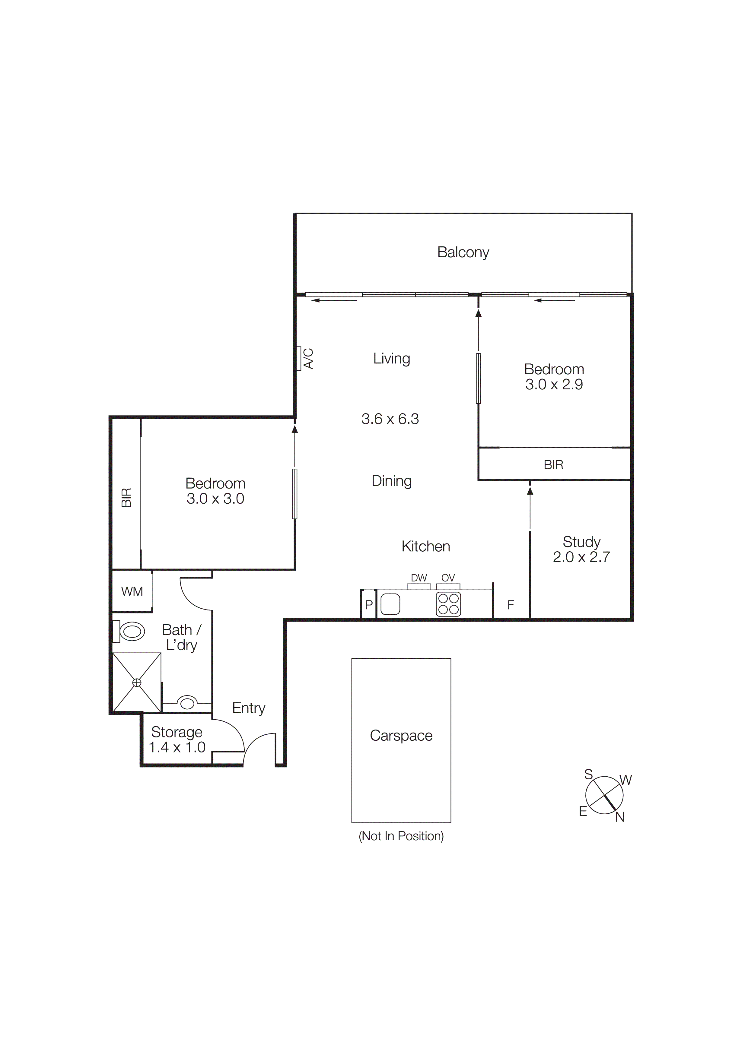 212/1 Danks  Street West, Port Melbourne VIC 3207 - Floorplan