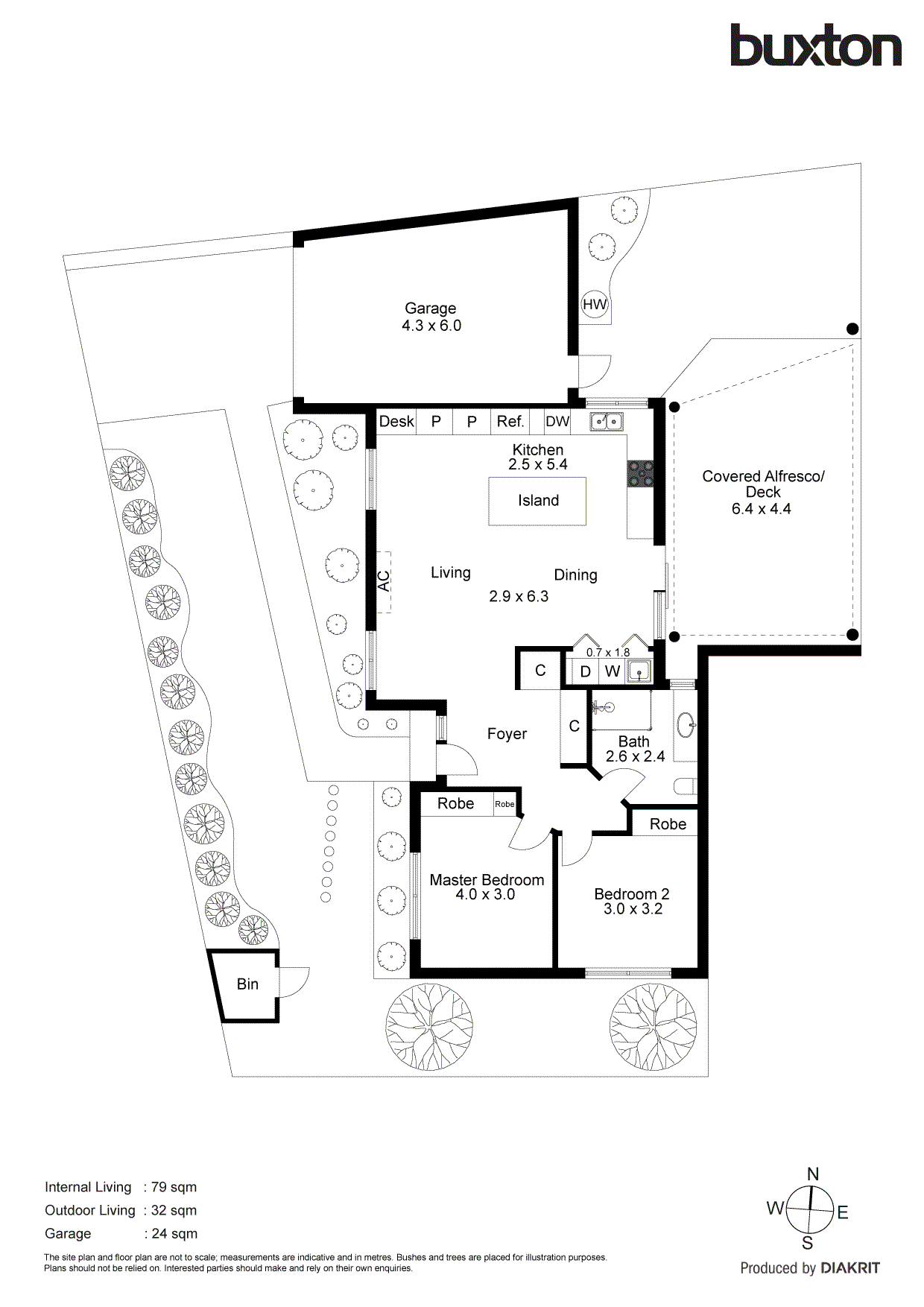 2/127 Kinross Avenue, Edithvale VIC 3196 - Floorplan