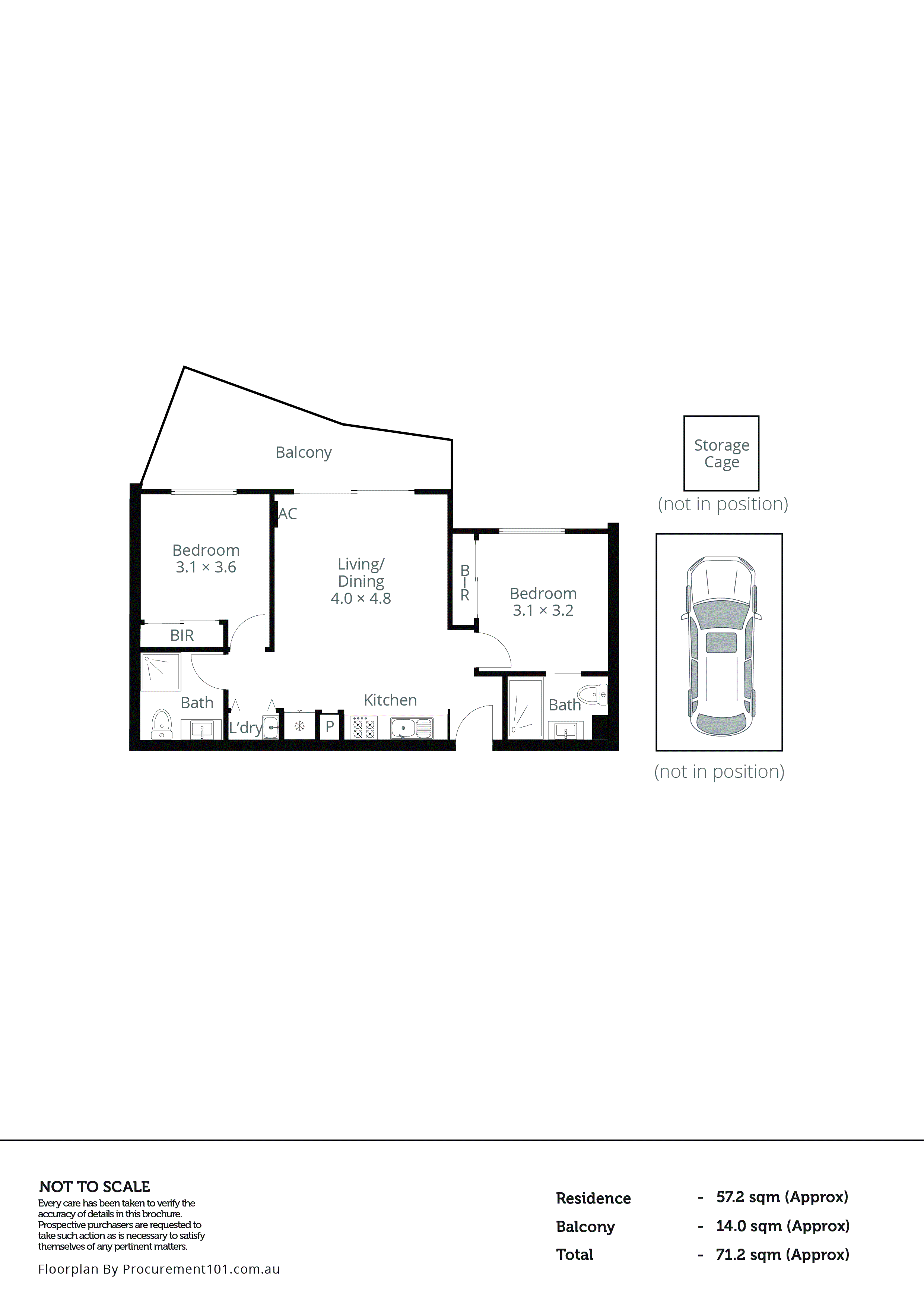 212/81 Warrigal Road, Mentone VIC 3194 - Floorplan