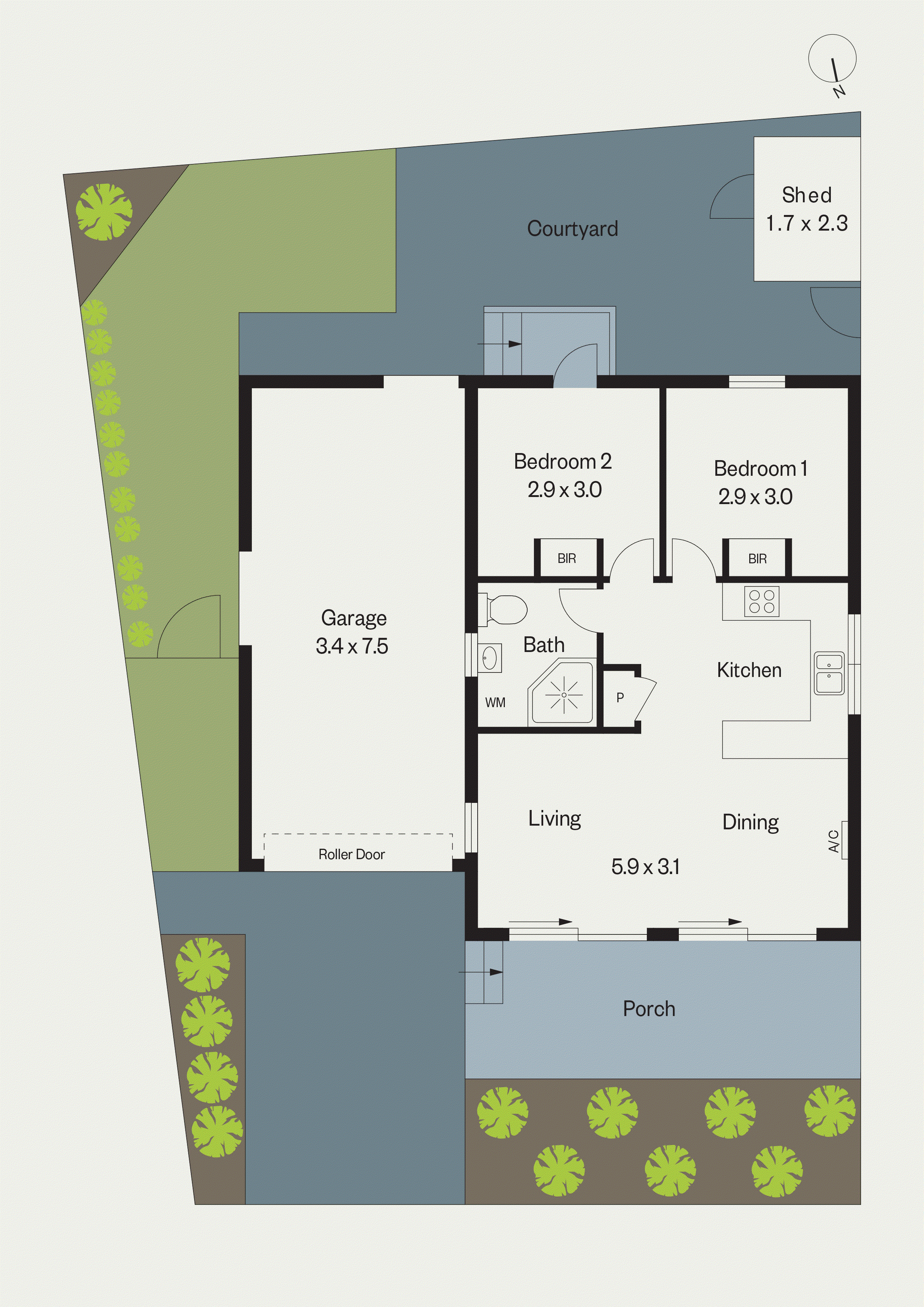 21/282-300 Clifton Avenue, Leopold VIC 3224 - Floorplan