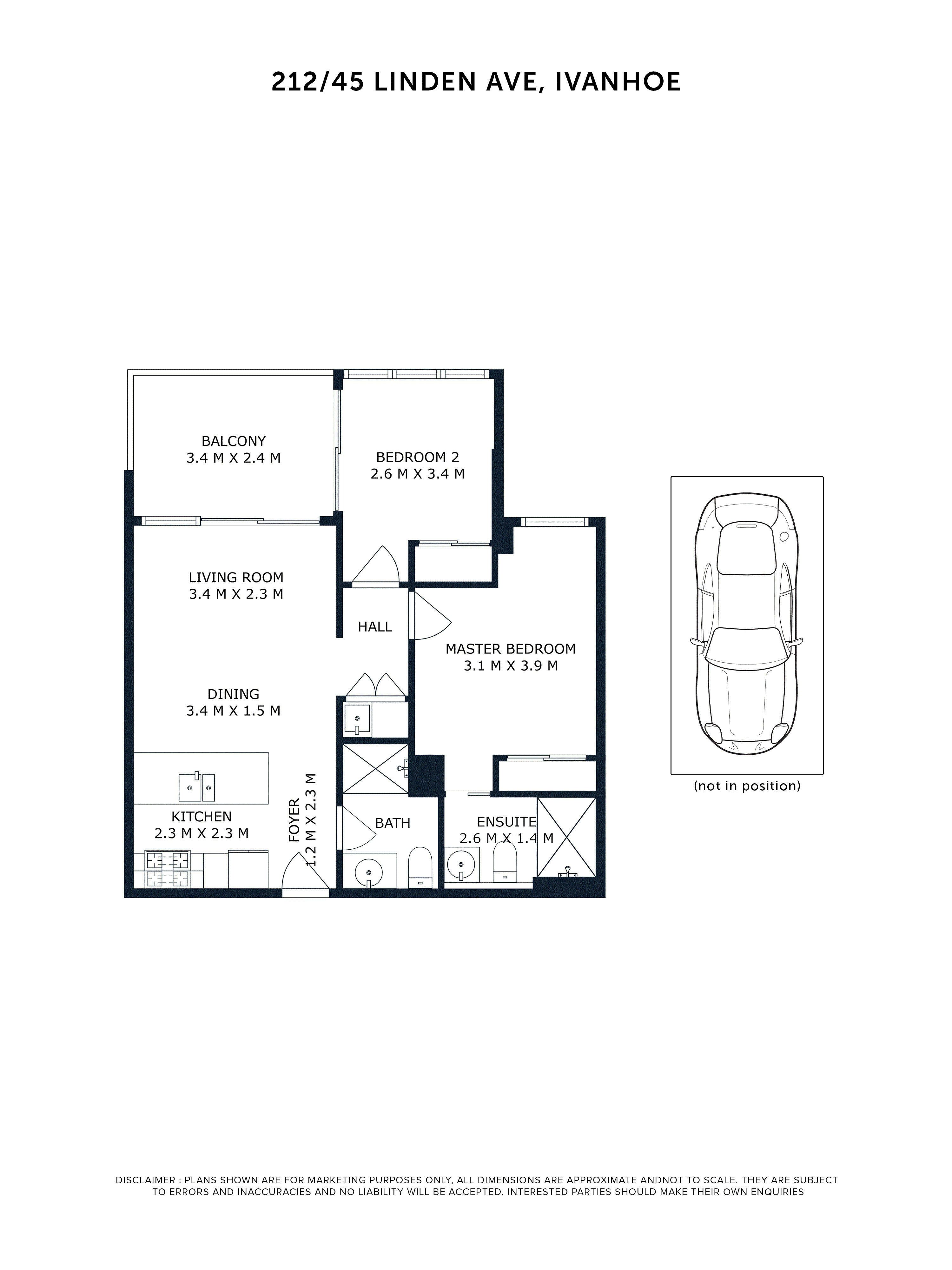212C/45 Linden Avenue, Ivanhoe VIC 3079 - Floorplan