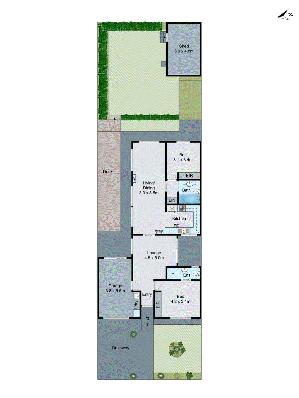 2/13 Amarina Crescent, Grovedale VIC 3216 - Floorplan